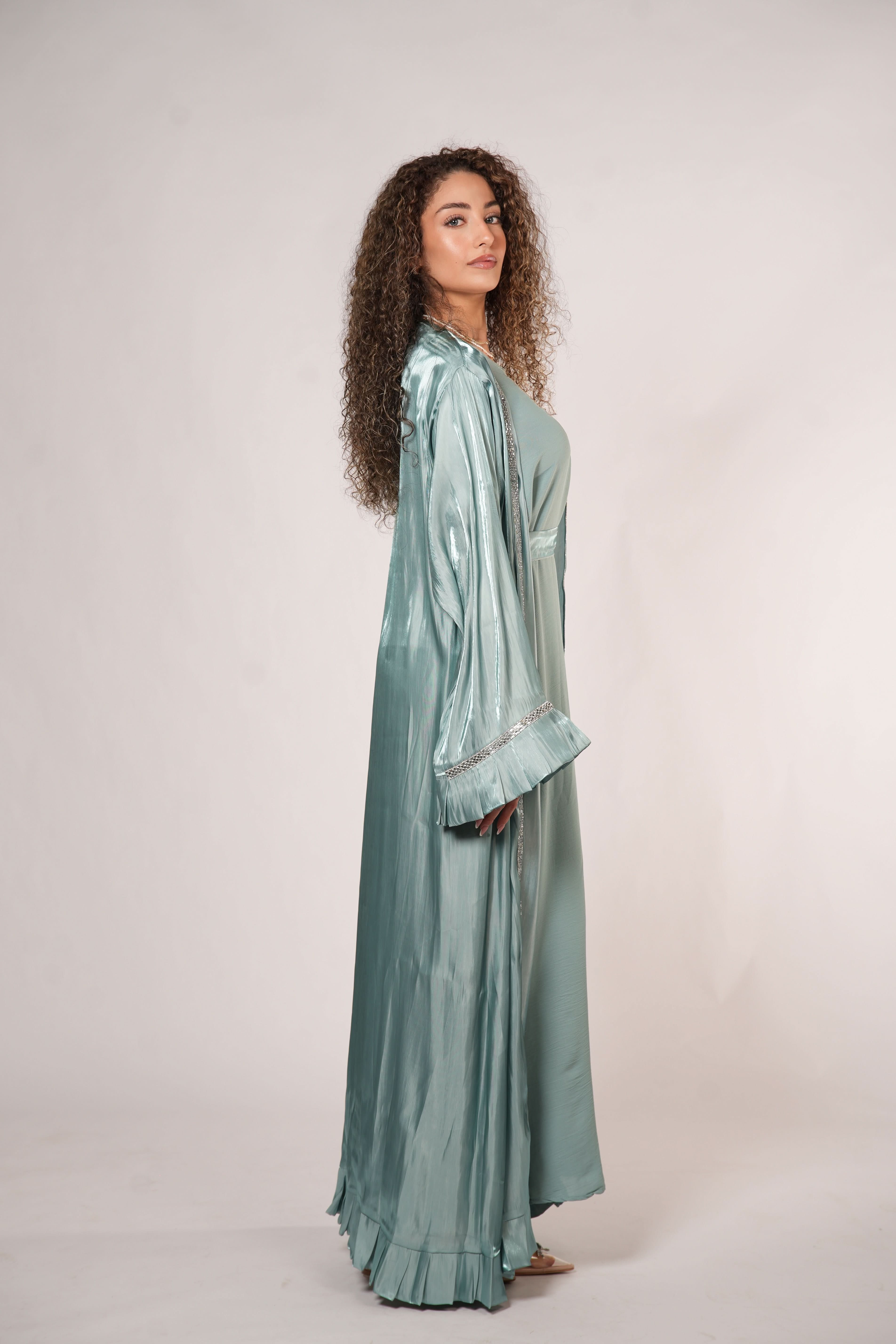 Emirate Abaya - Mint - Losyana.Shop