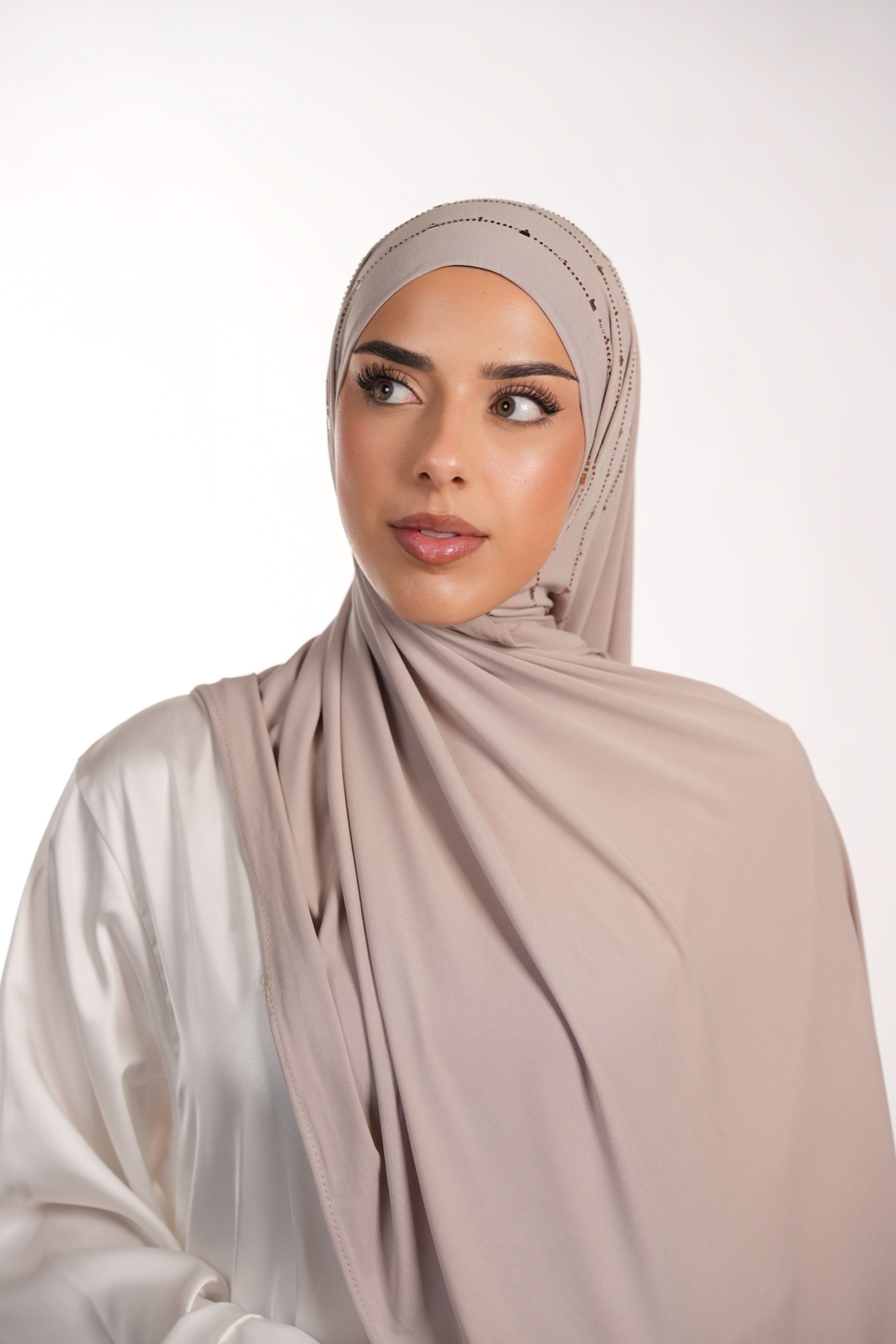 Premium Jersey Strass - ashy beige - Losyana.Shop