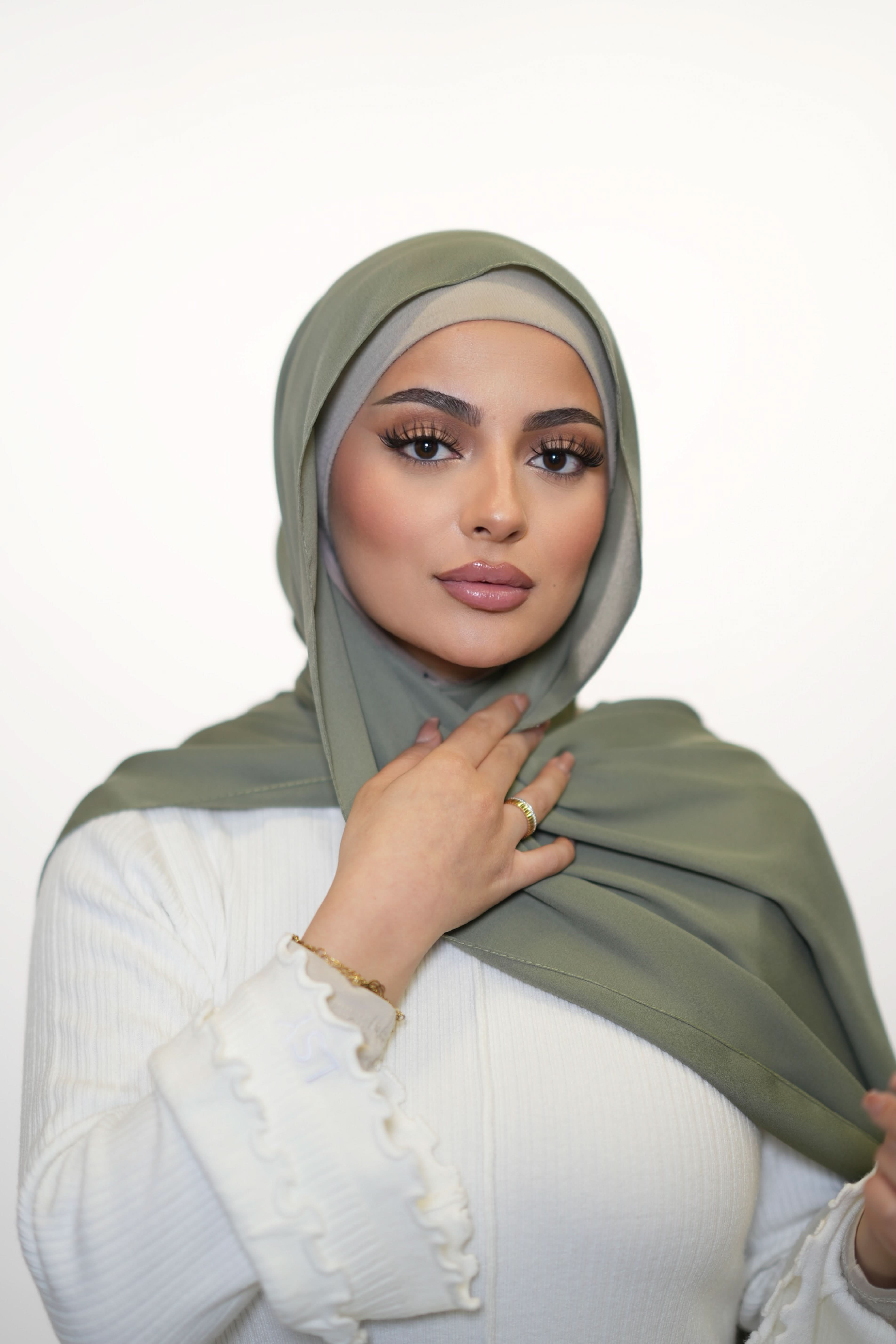 Crepe - olive green - Losyana.Shop