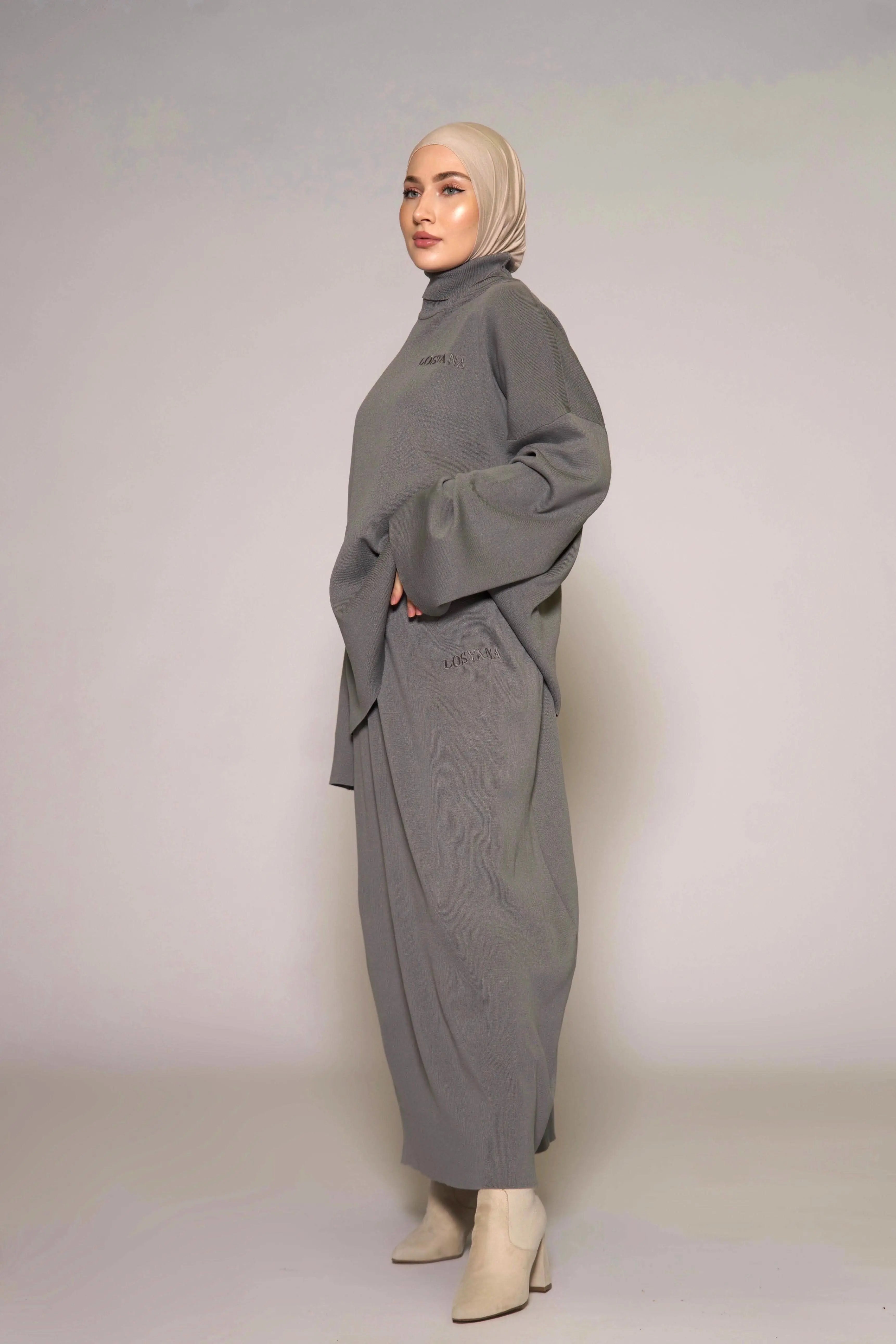 Luxury Cotton Set - Grey - Losyana.Shop
