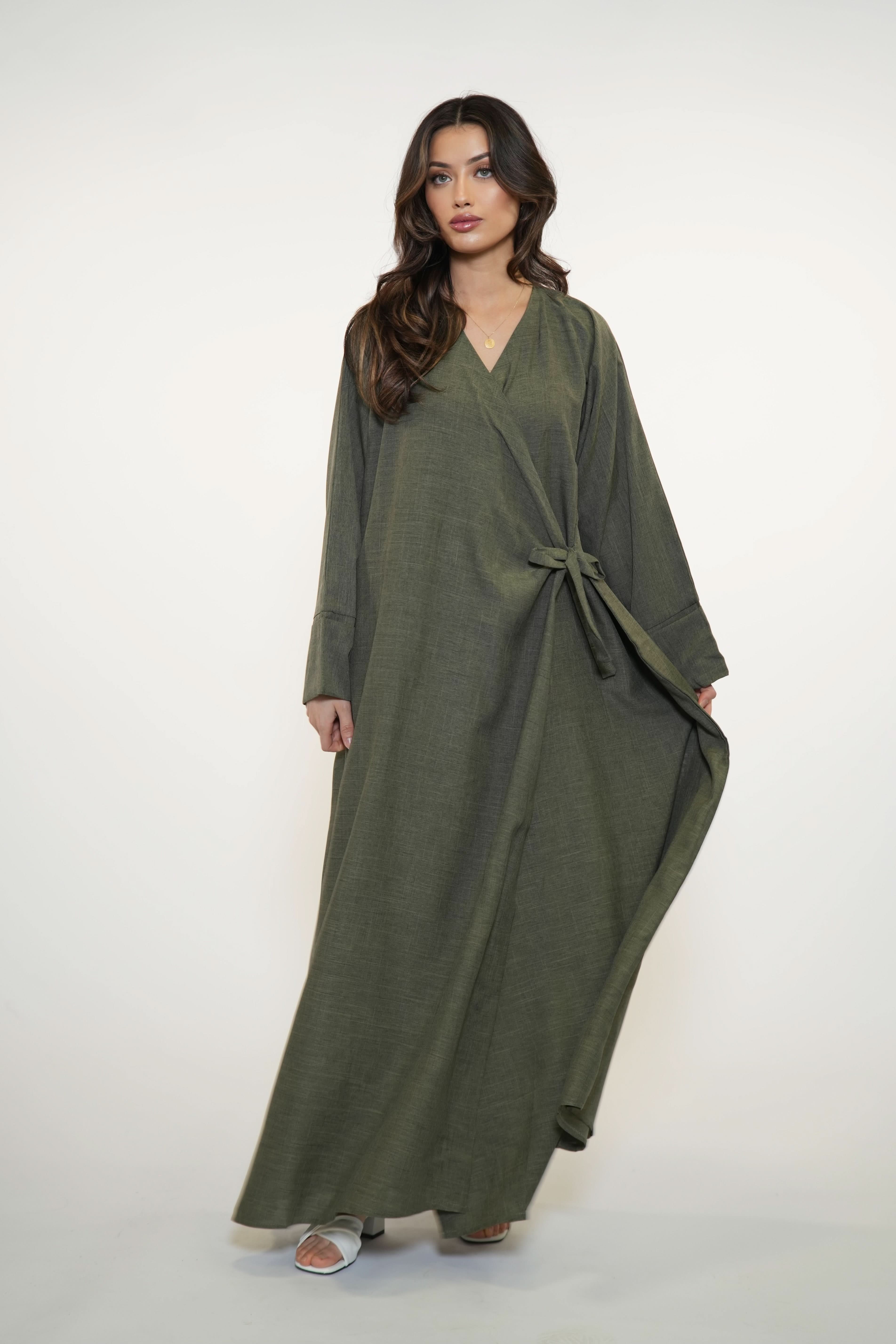 WICKEL ABAYA - KHAKI - Losyana.Shop