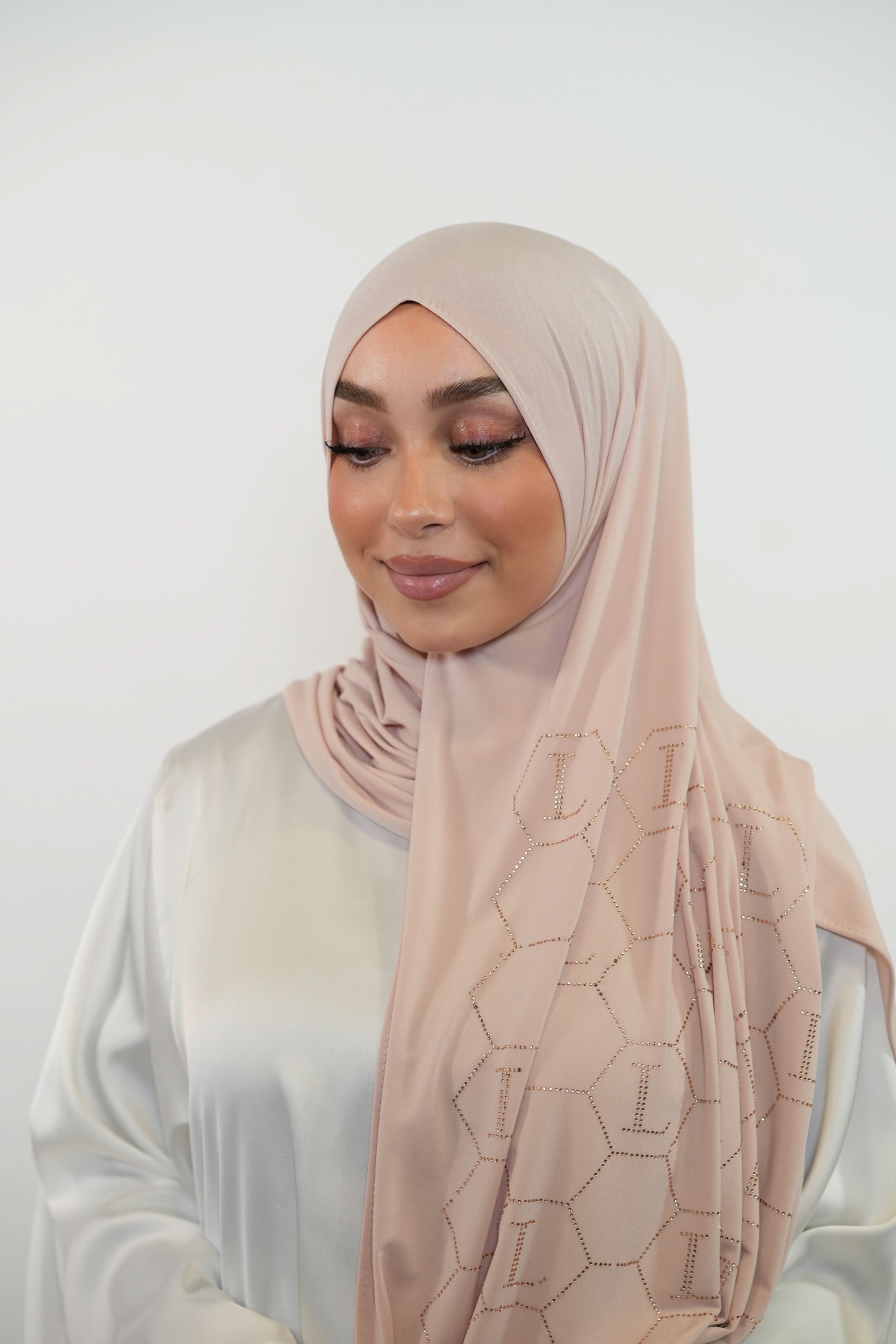 Premium Jersey Strass “L” - light rose - Losyana.Shop