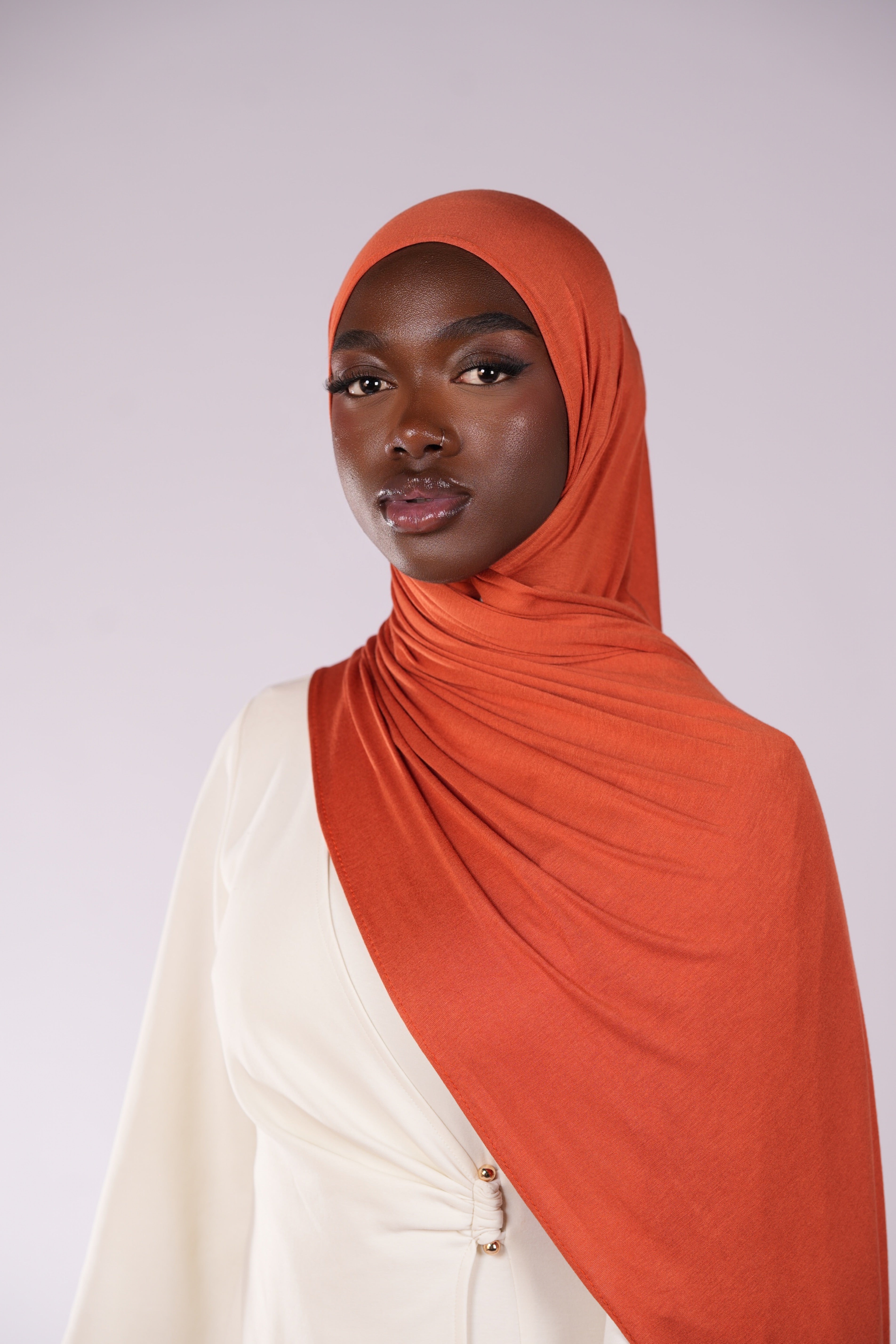 Bamboo jersey - papaya - LOSYANA