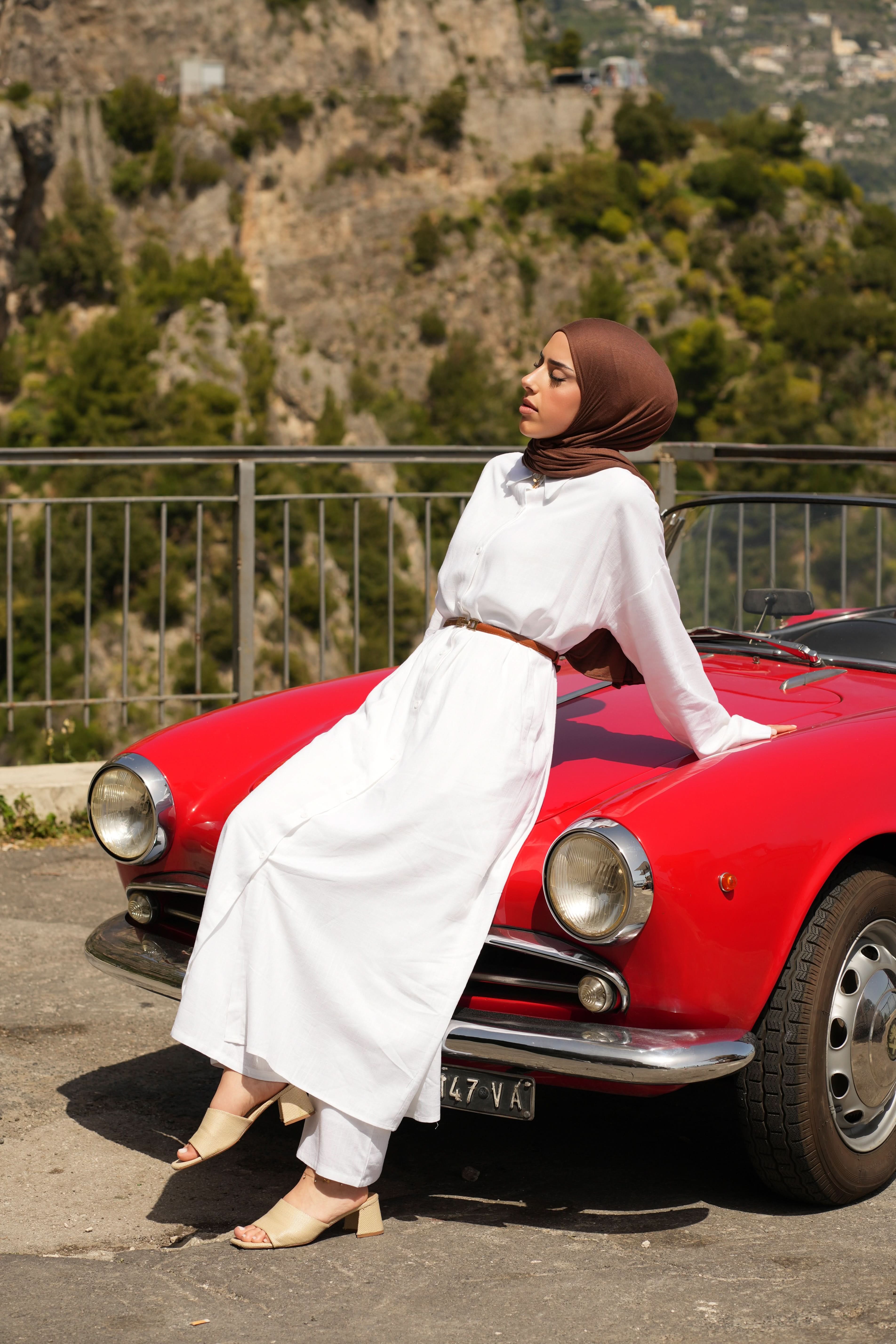 PALMA LINEN SET - WHITE - Losyana.Shop