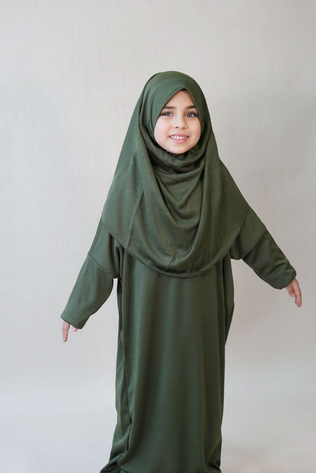 Kinder Gebetskleidung Jersey - Khaki Green - Losyana.Shop