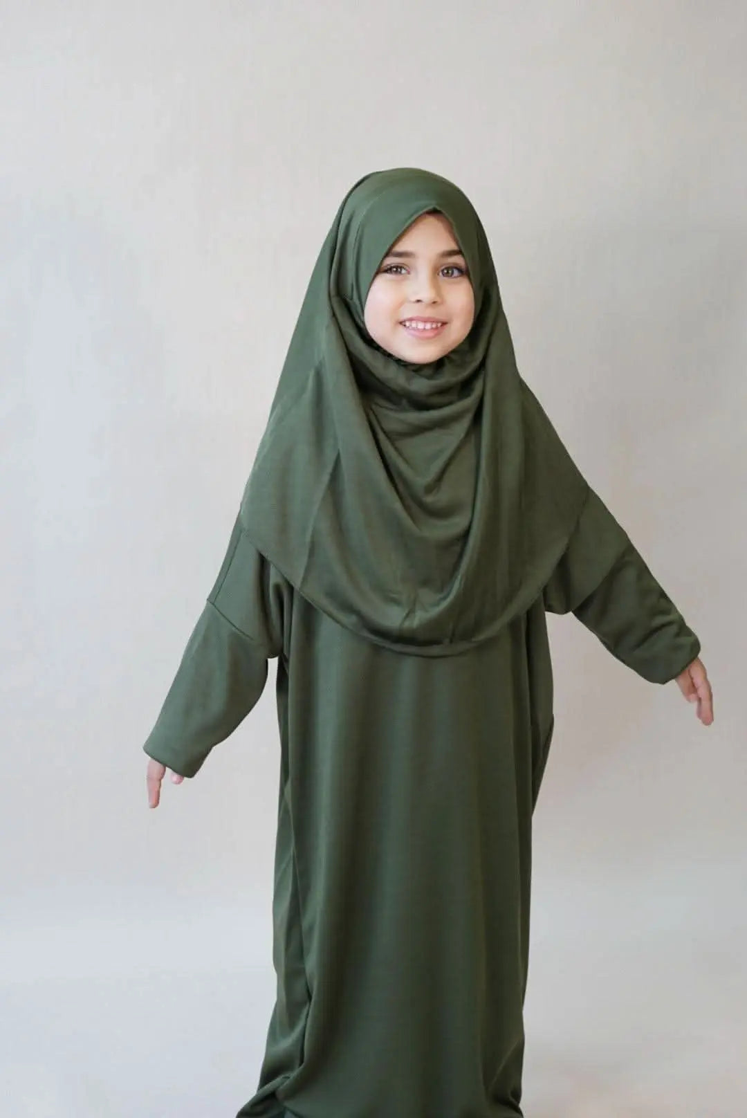 Kinder Gebetskleidung Jersey - Khaki Green - Losyana.Shop