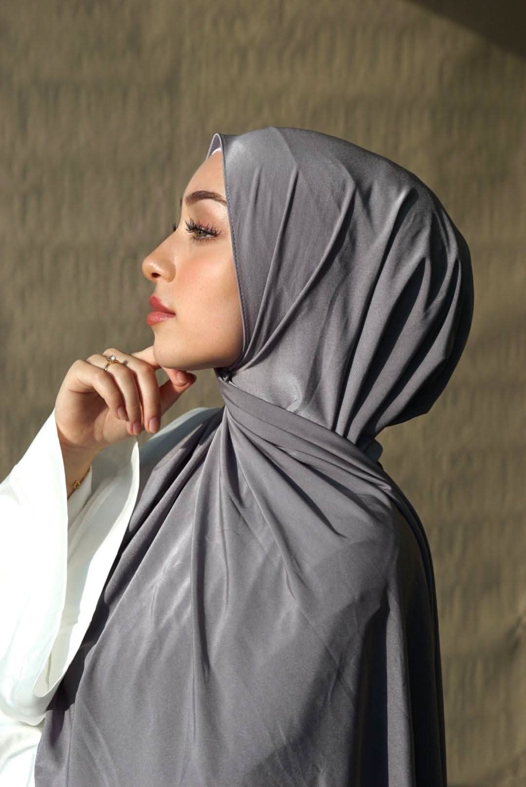 Satin Premium Jersey - grey - Losyana.Shop