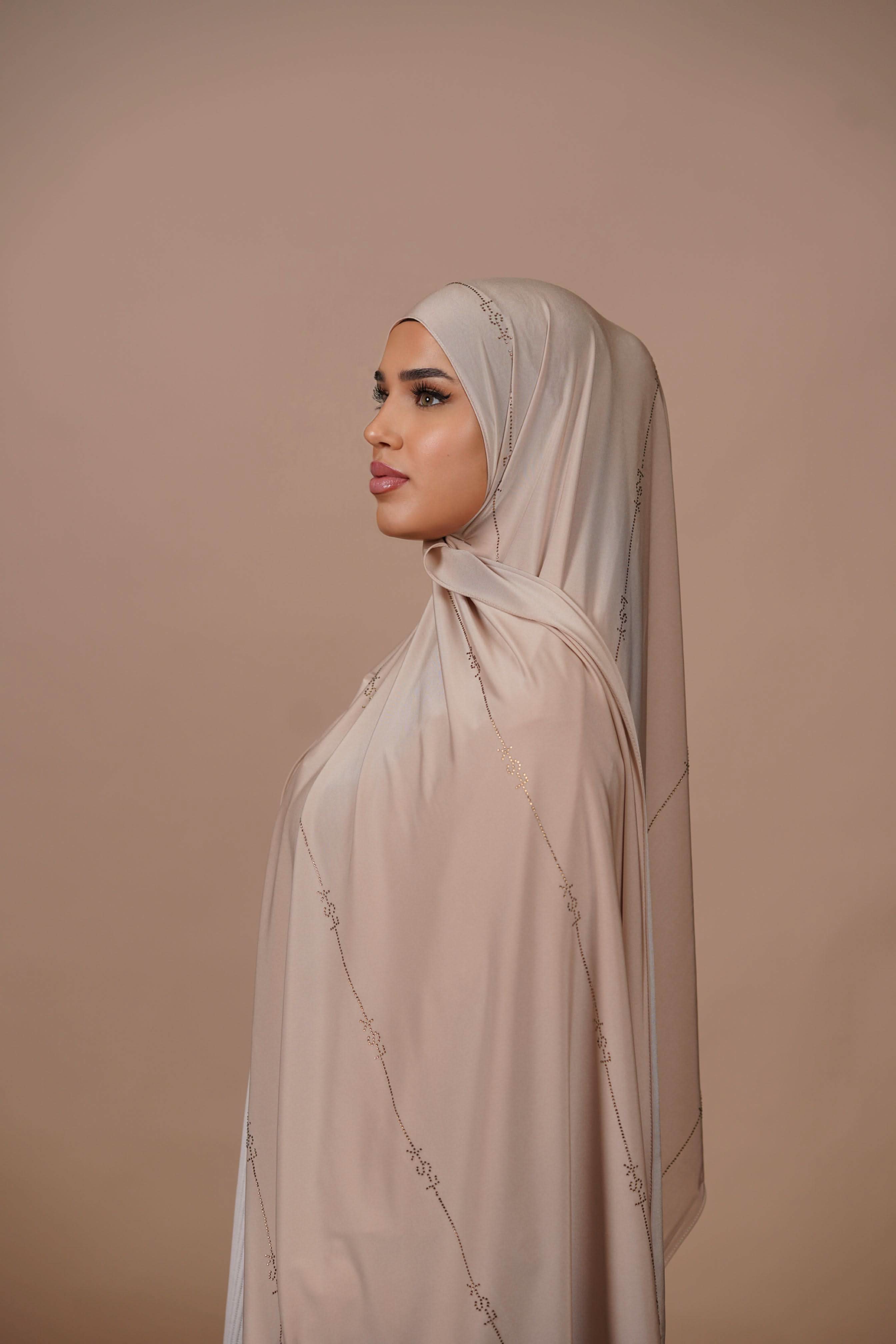 LSY Satin Premium Jersey - Light beige - Losyana.Shop