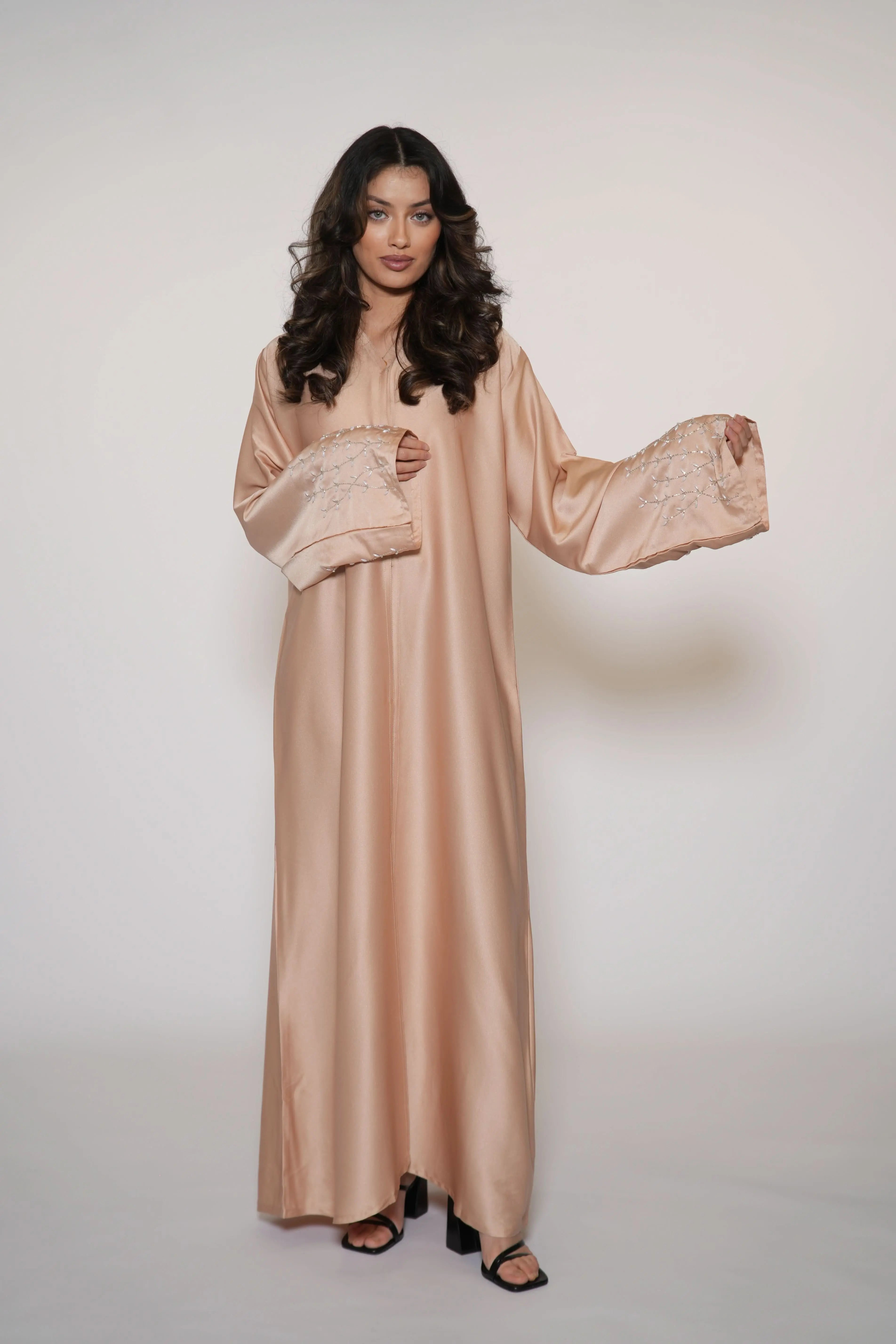 Mira Abaya - light orange - Losyana.Shop