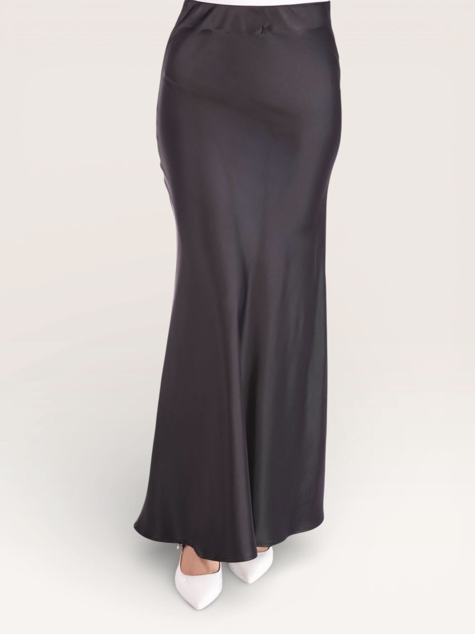 silk muse skirt - black - Losyana.Shop
