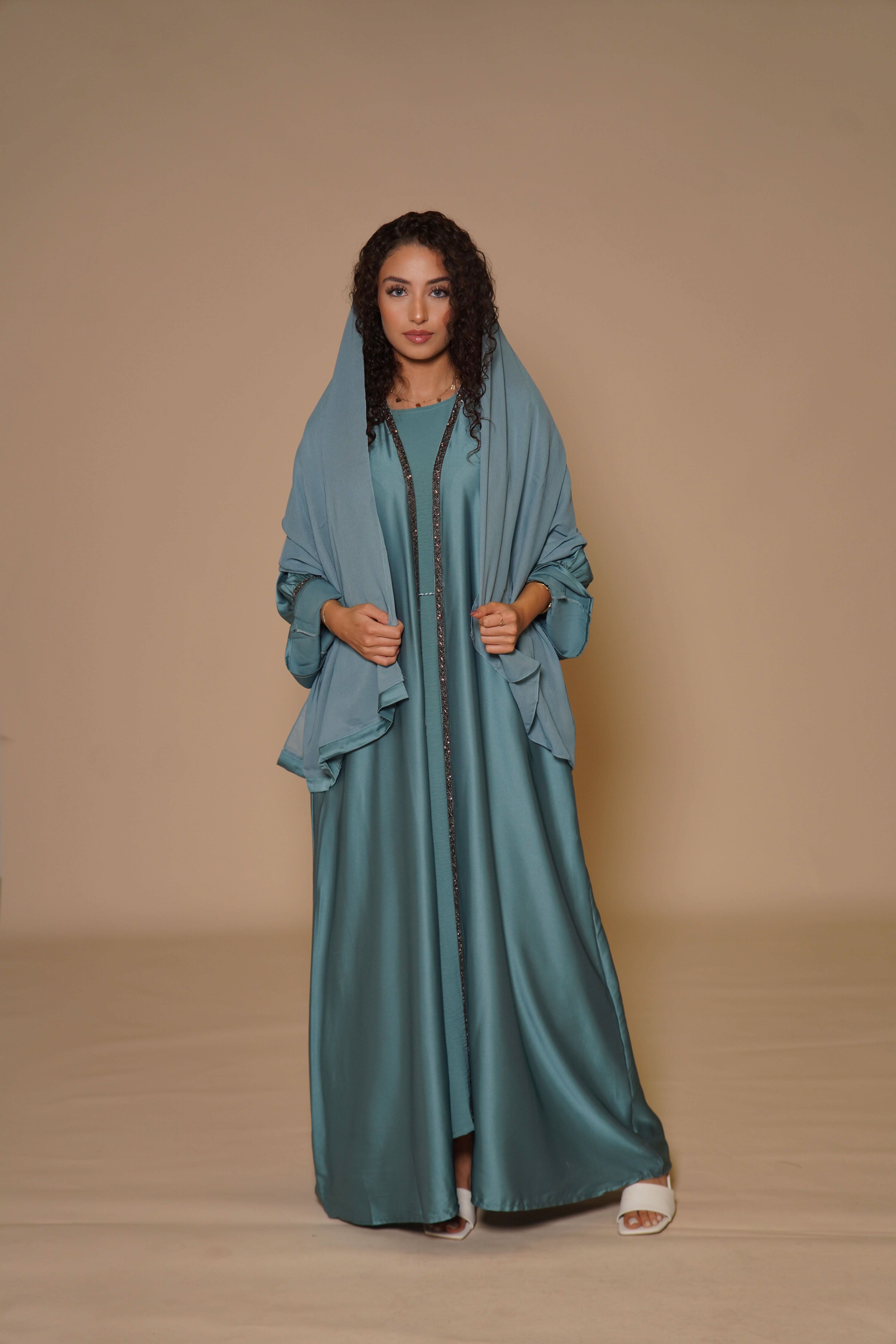Satin Set - sky blue - Losyana.Shop