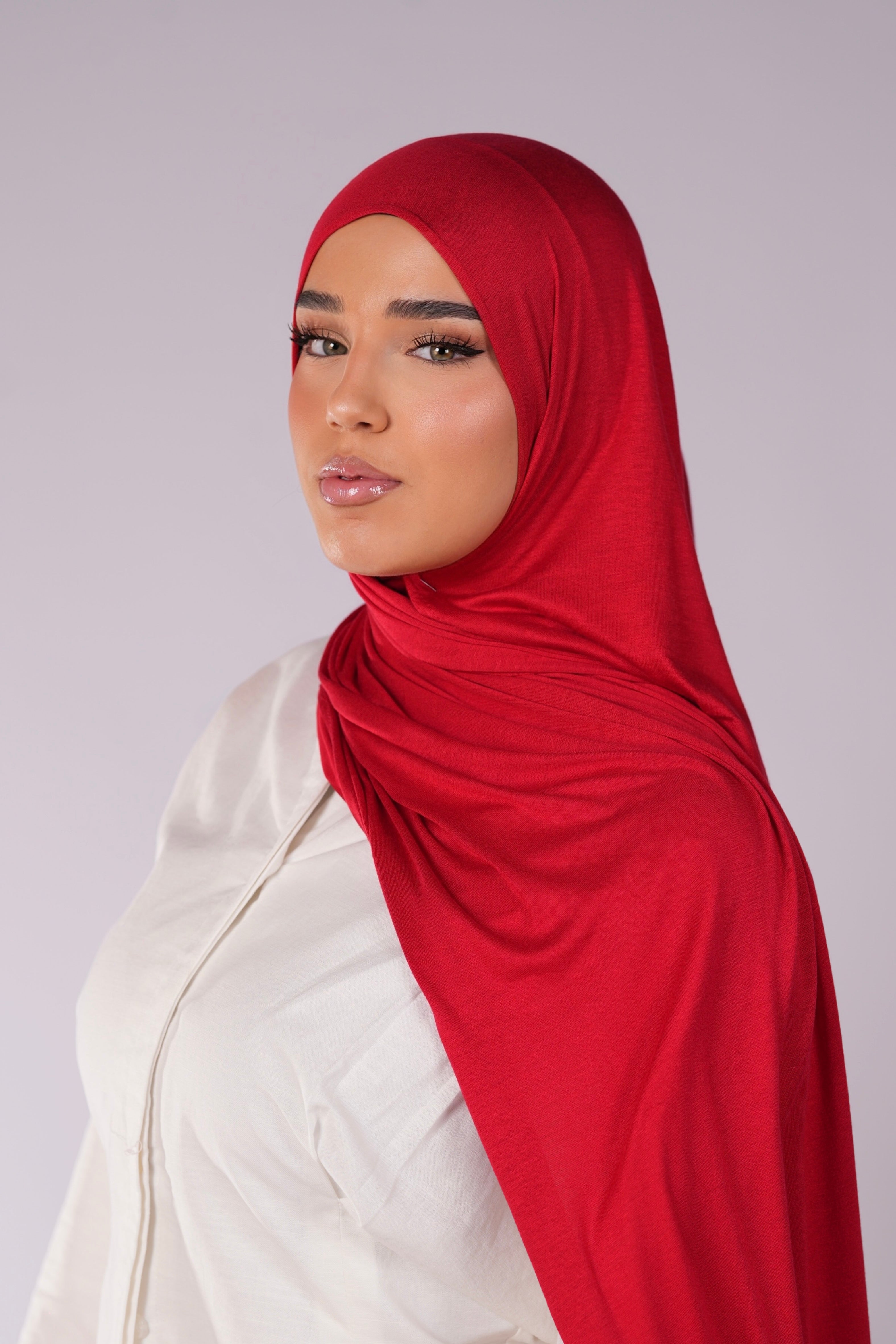 Bamboo jersey - red
