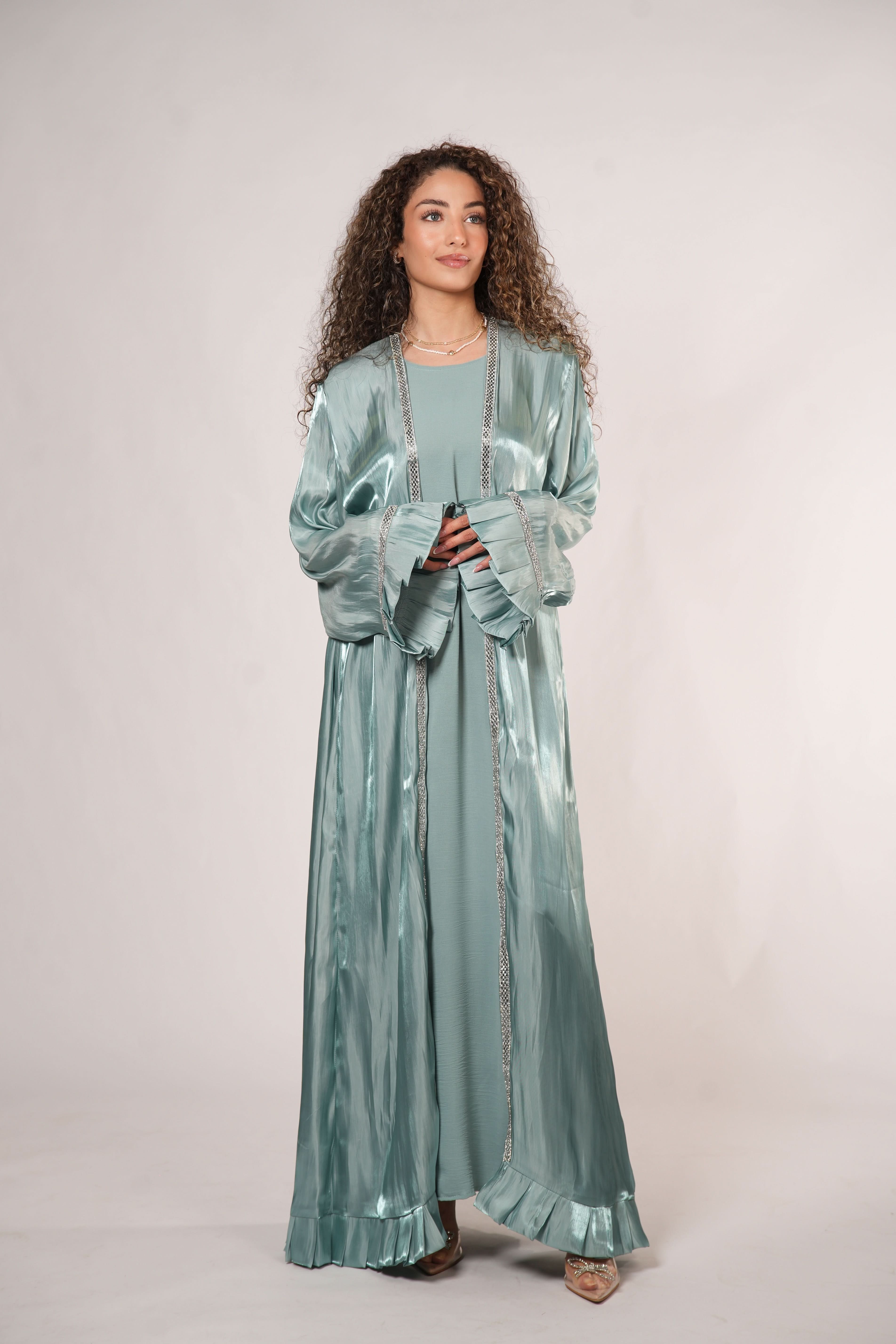 Emirate Abaya - Mint - Losyana.Shop
