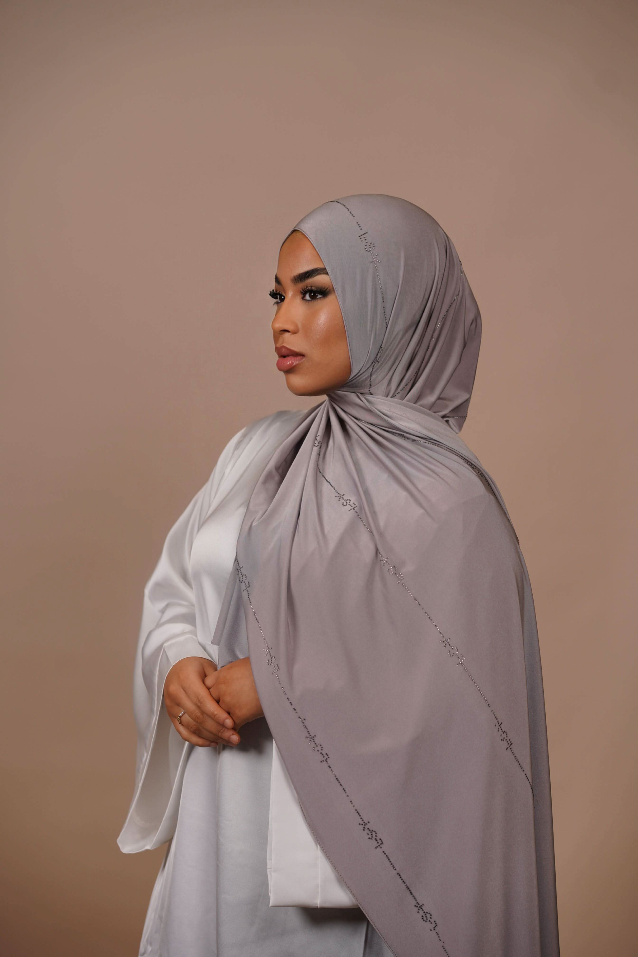 LSY Satin Premium Jersey - silver grey - Losyana.Shop