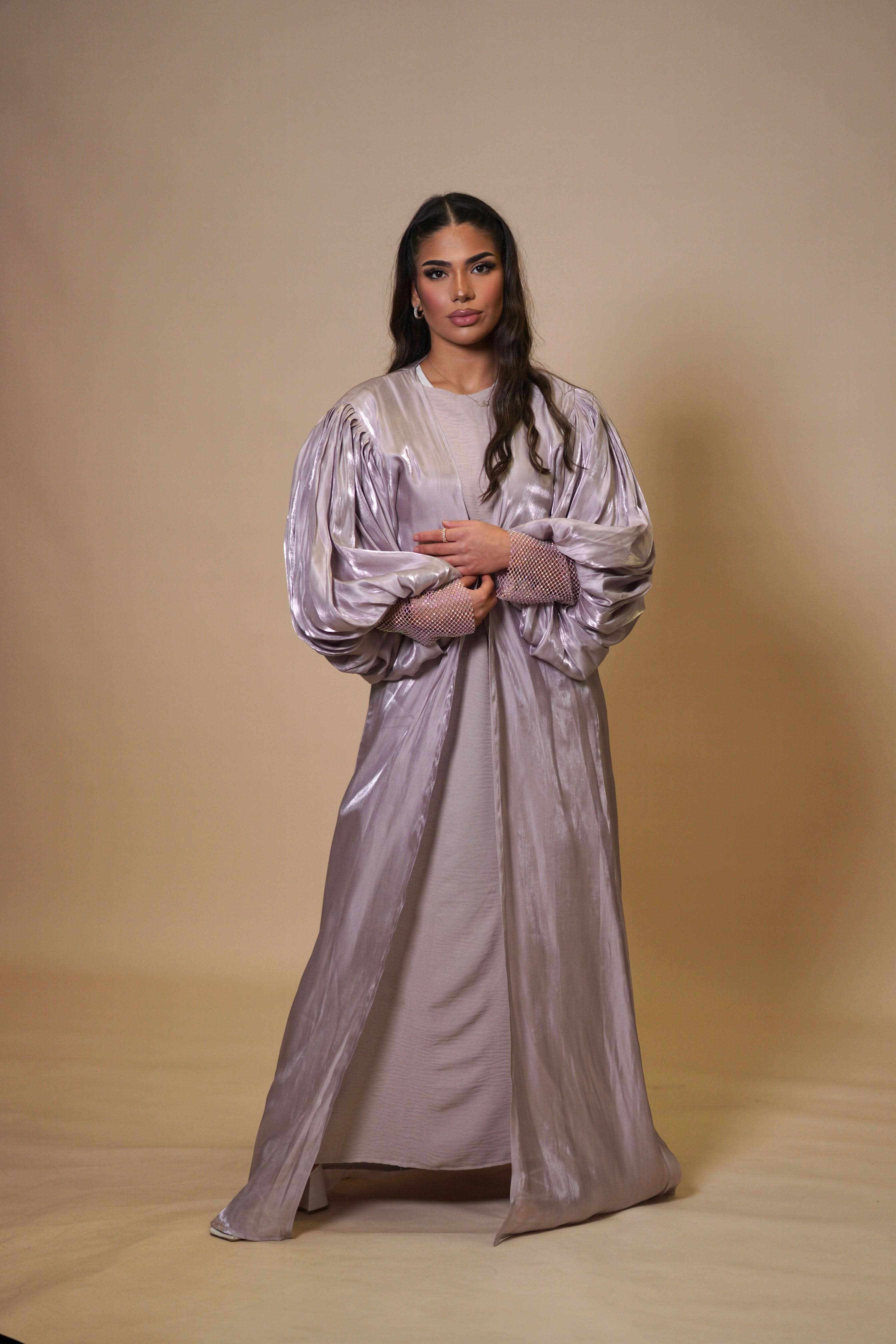 Dubai abaya - lilac - Losyana.Shop