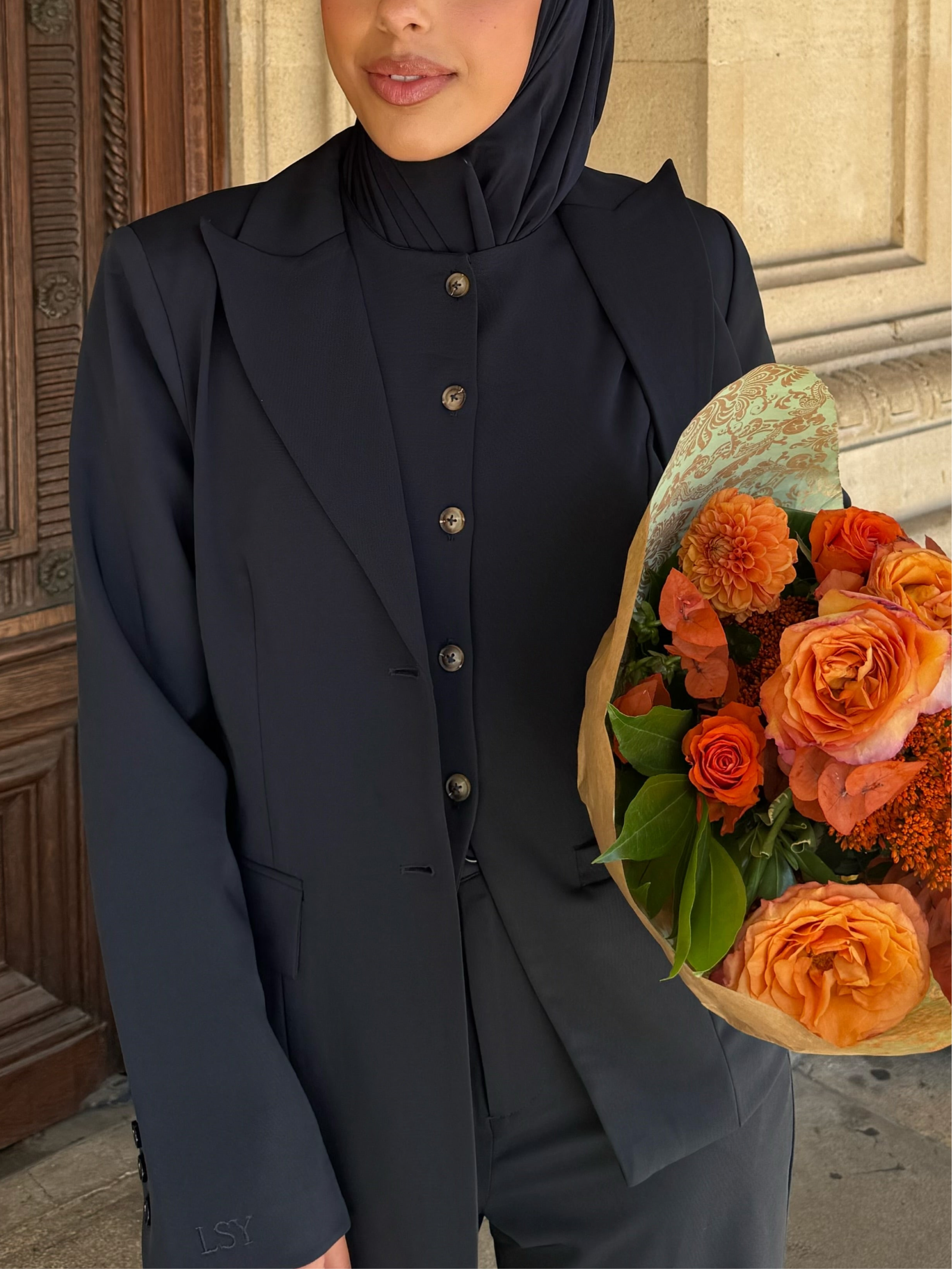 the palais blazer - navy - Losyana.Shop