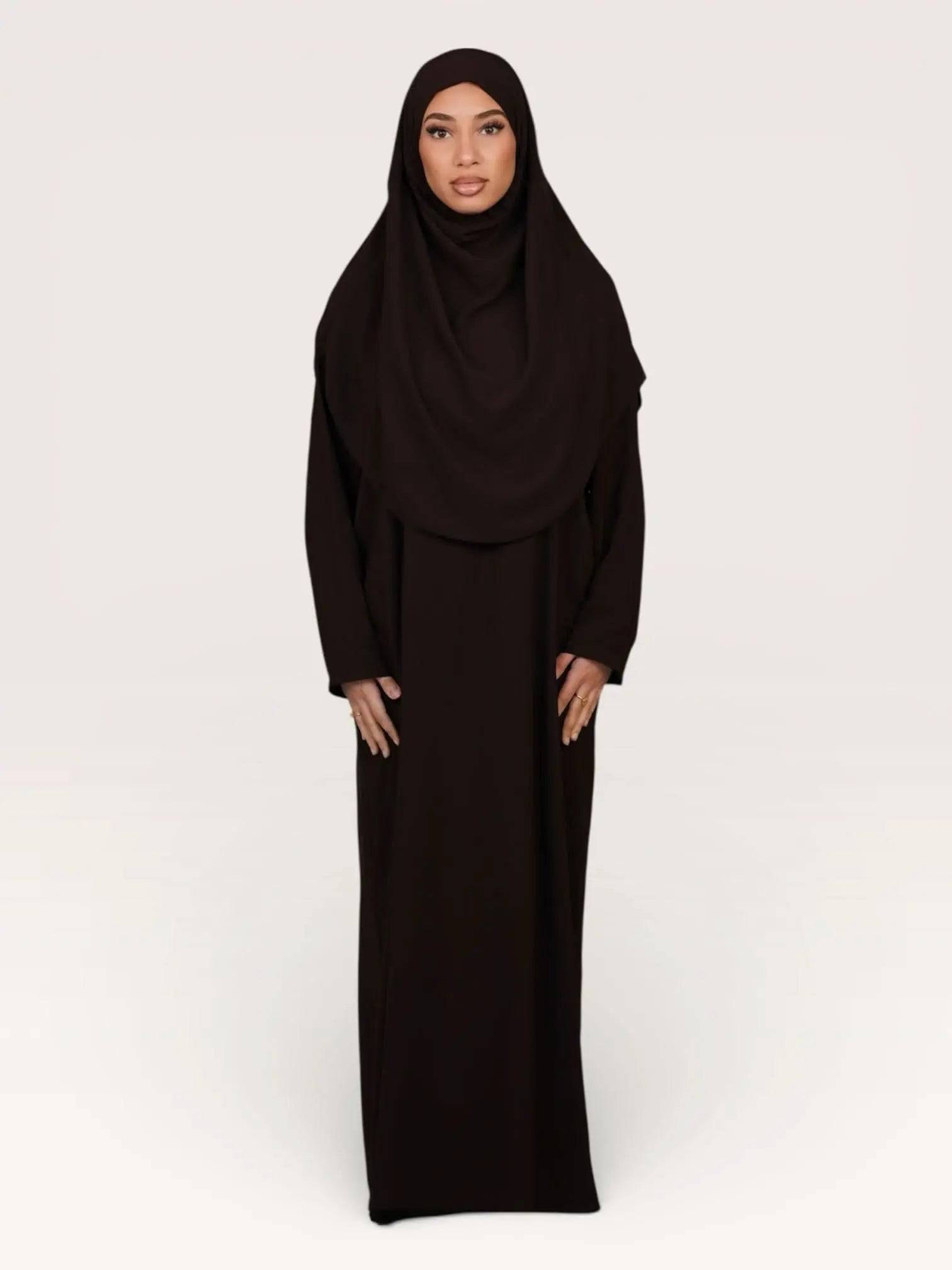 prayer dress medina - espresso Losyana.Shop