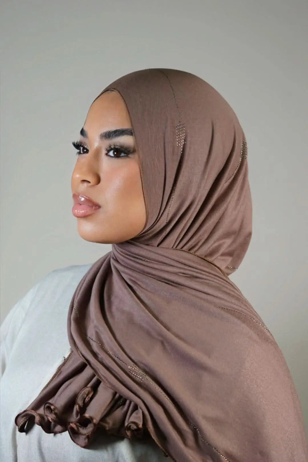 Diamond jersey 2 - coffee - Losyana.Shop