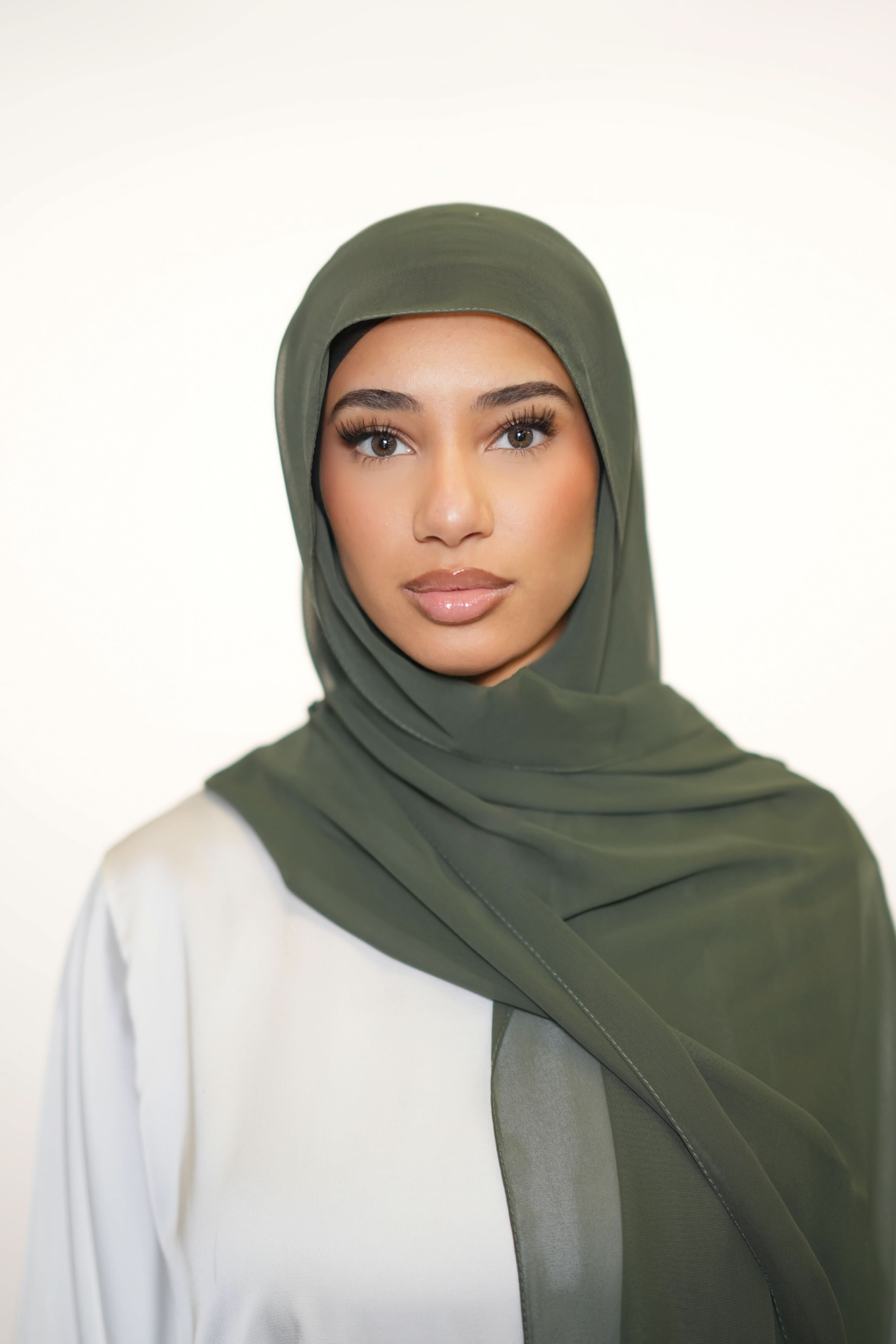 Chiffon - army green - Losyana.Shop