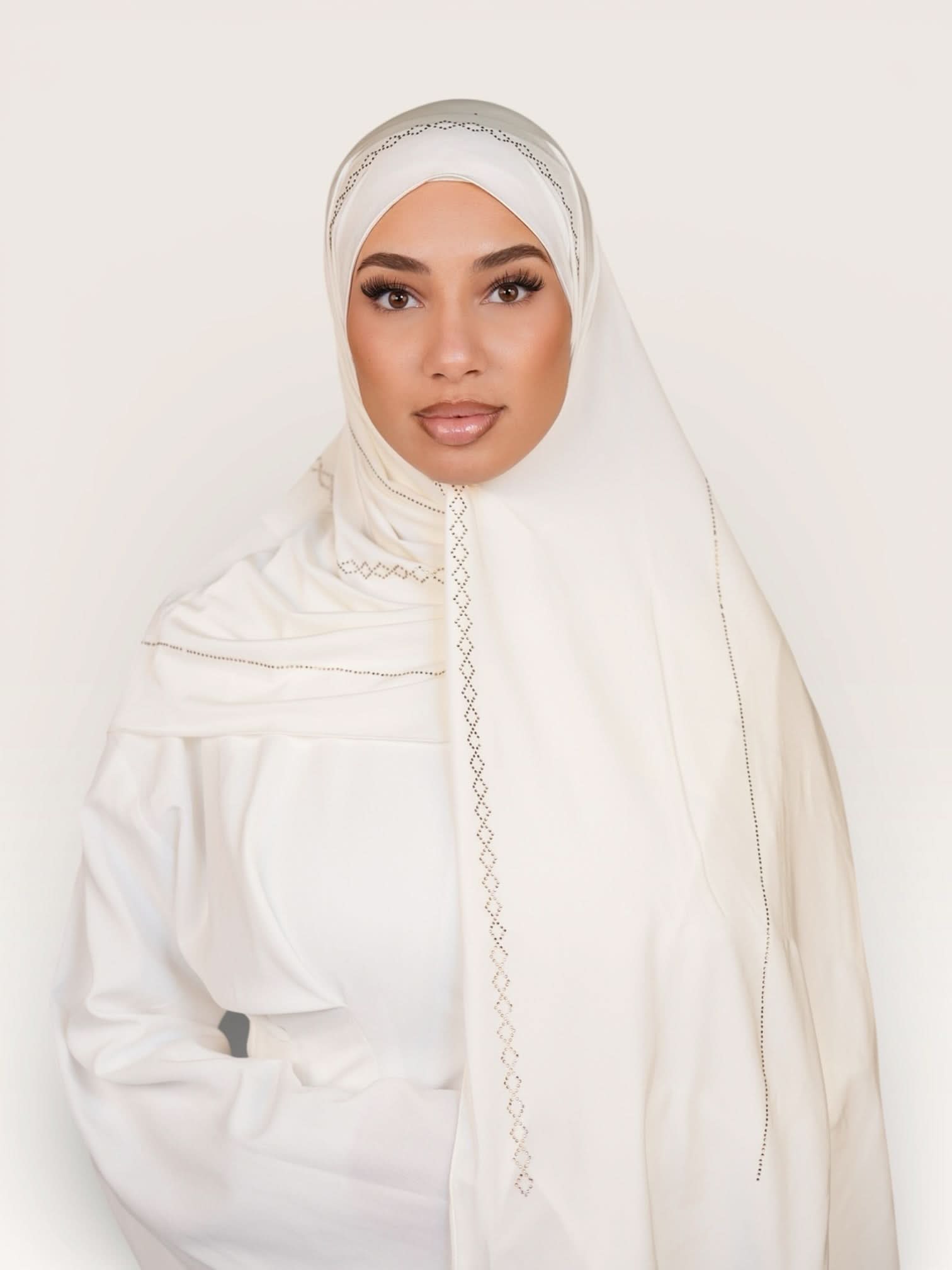 Diamond Satin premium jersey - white