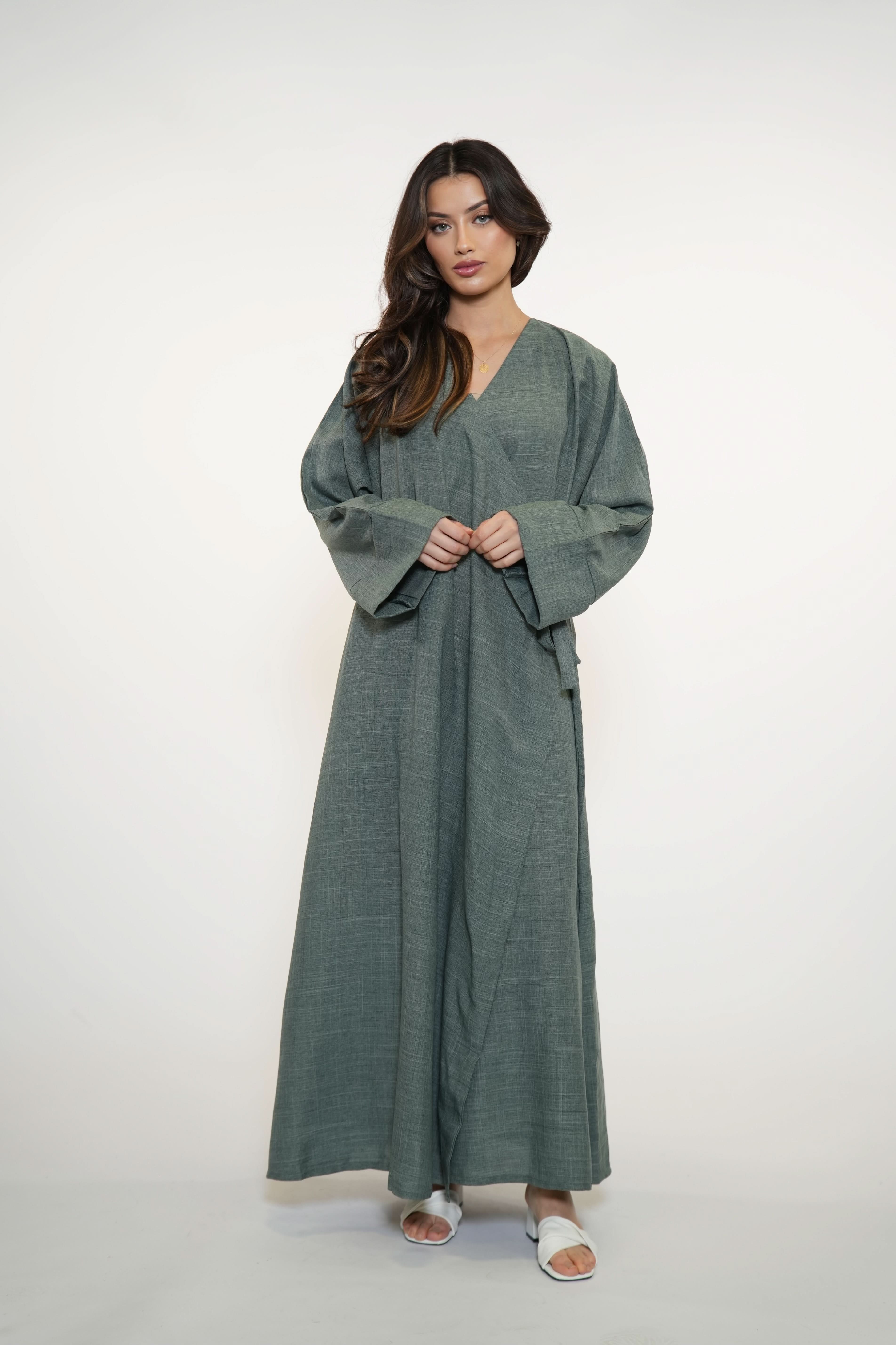 WICKEL ABAYA - OLIVE - Losyana.Shop