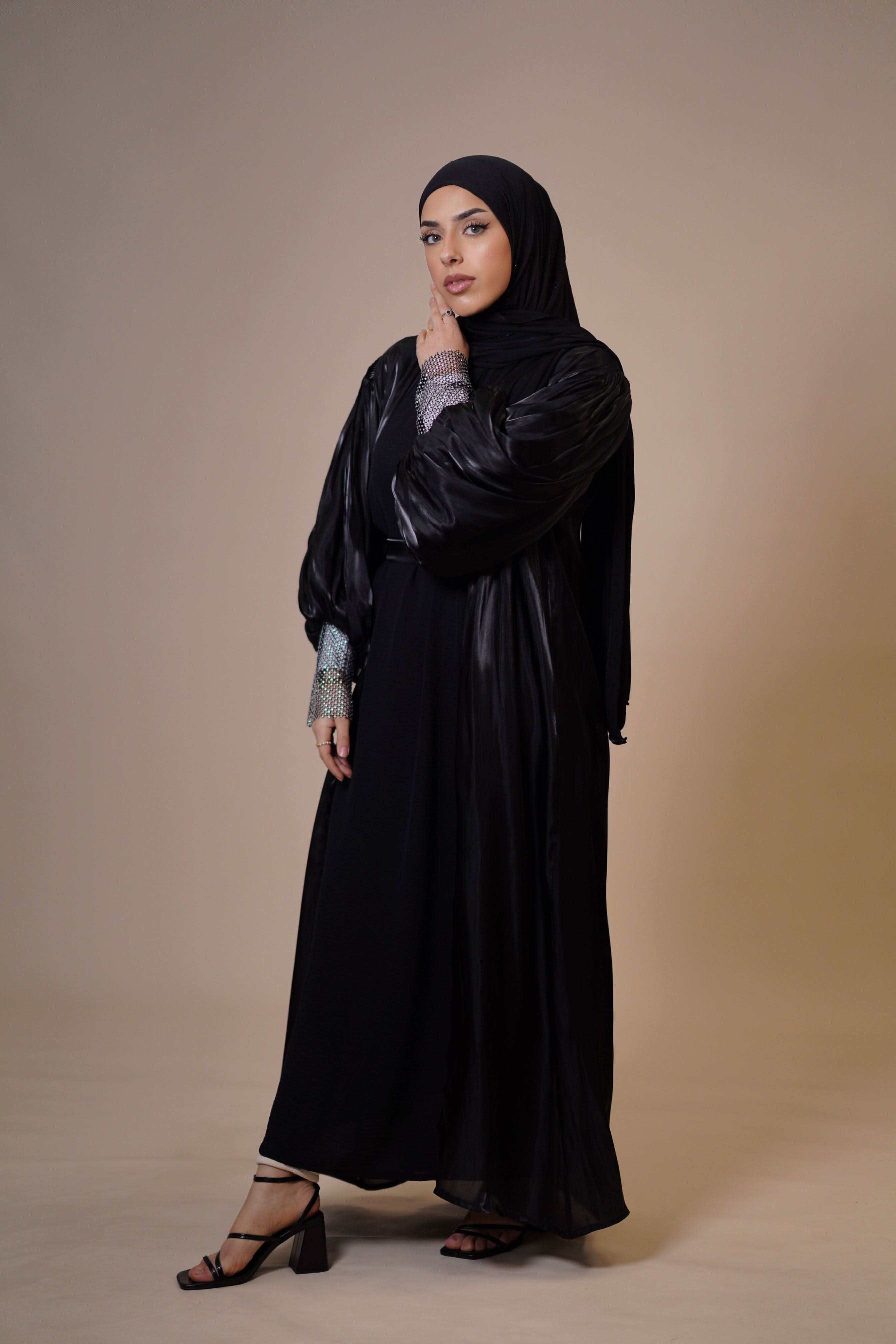 Emirate abaya - black - Losyana.Shop