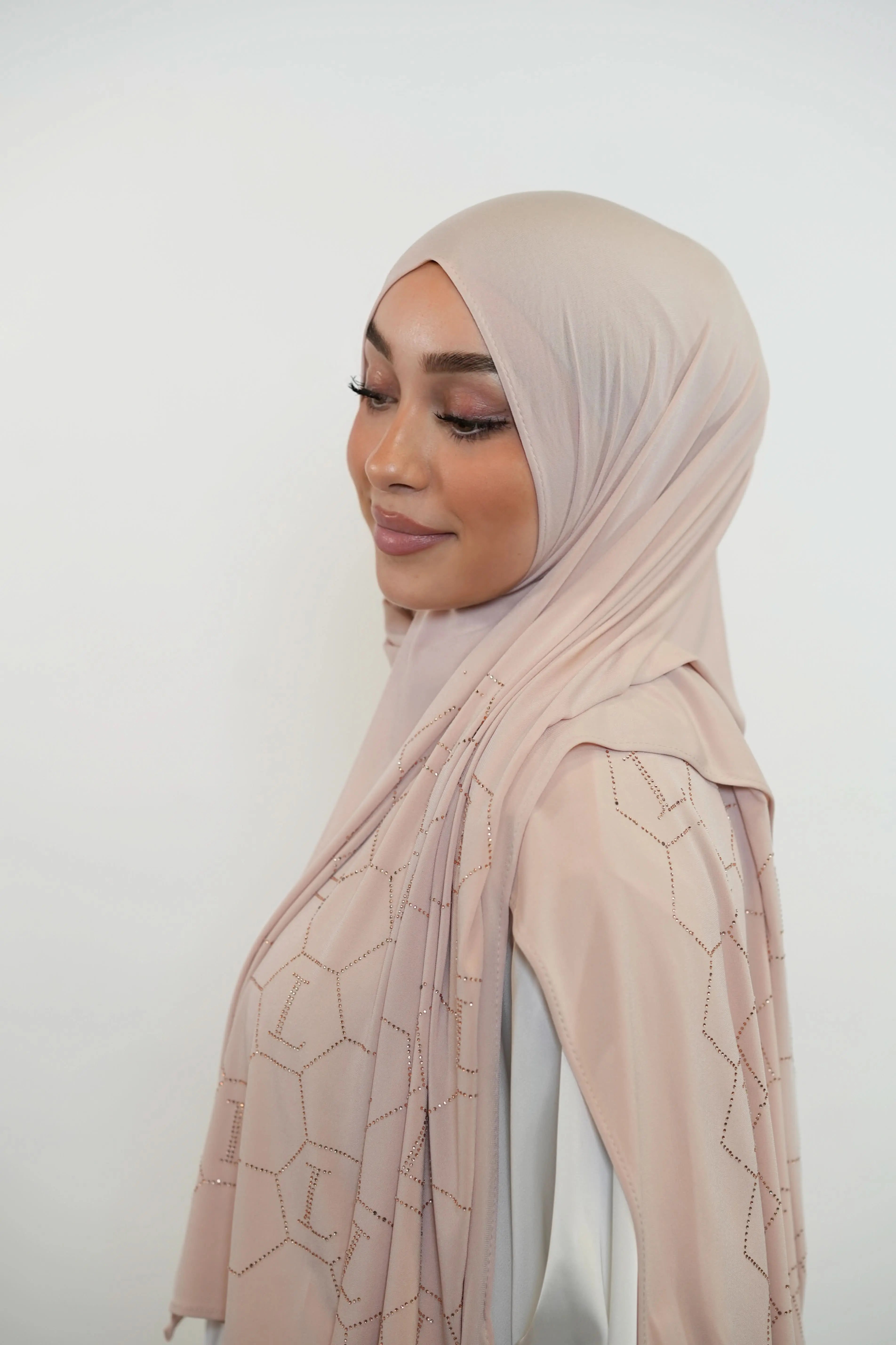 Premium Jersey Strass “L” - light rose - Losyana.Shop