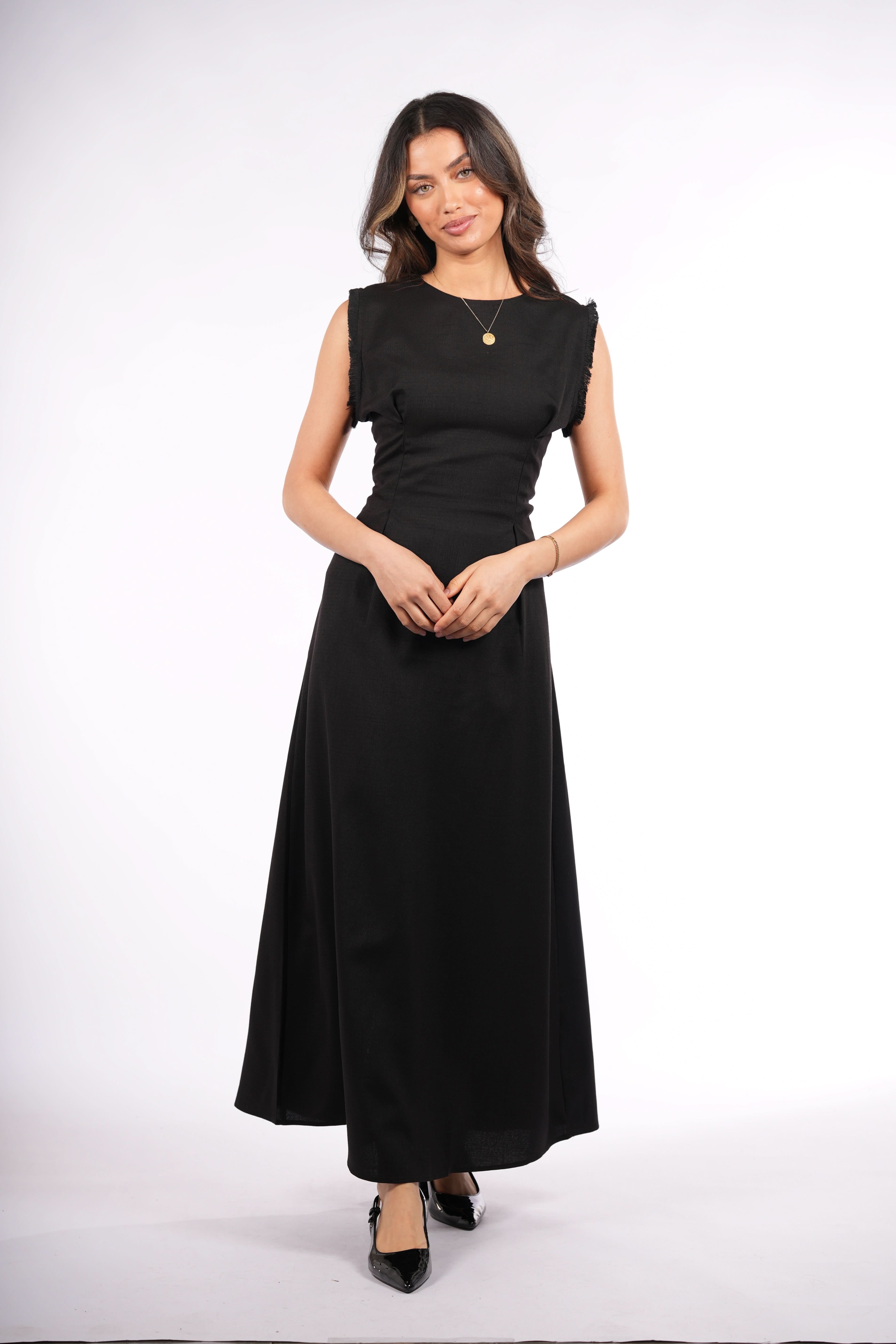 vienna corset & kimono - black - Losyana.Shop