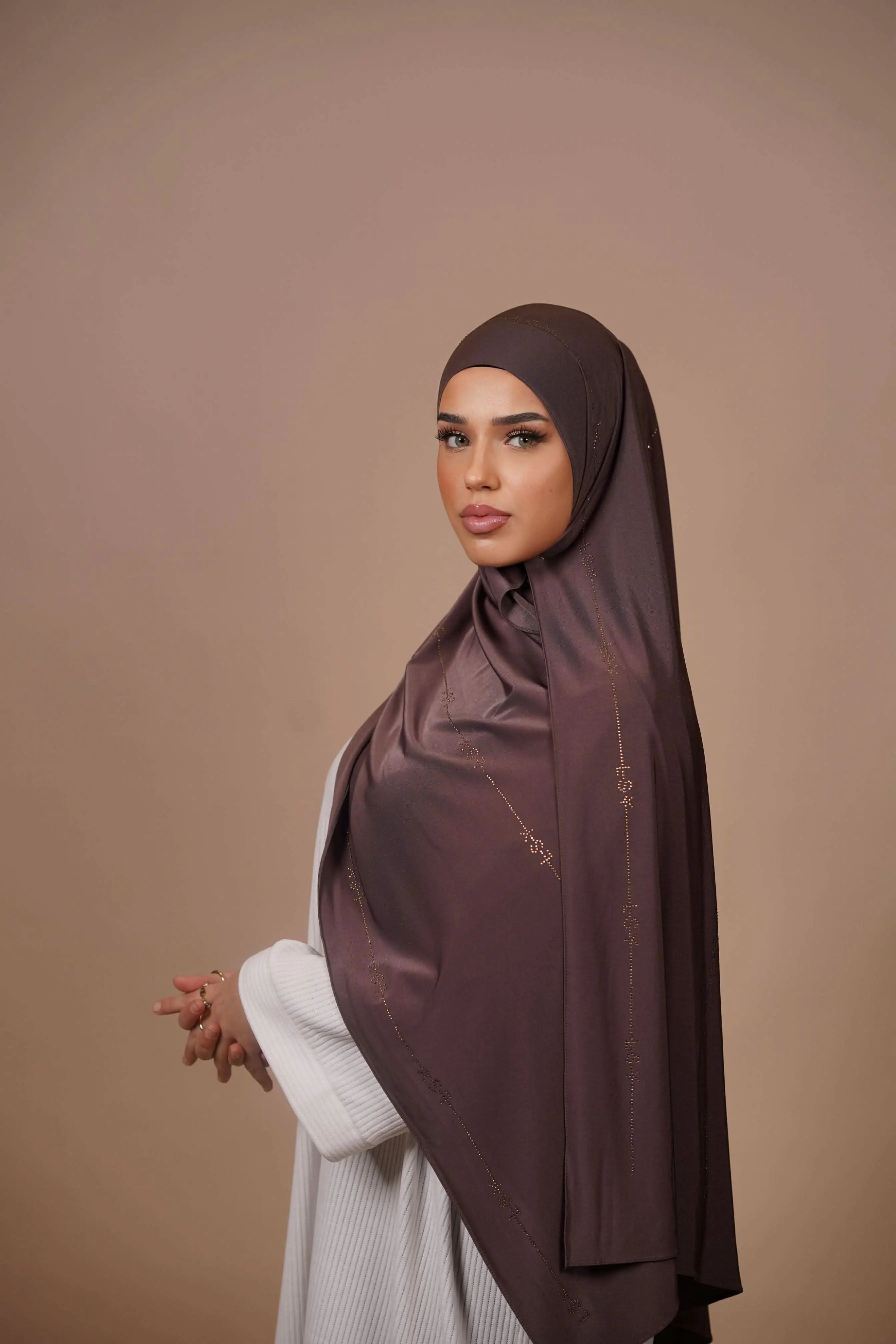 LSY Satin Premium Jersey - coffee - Losyana.Shop