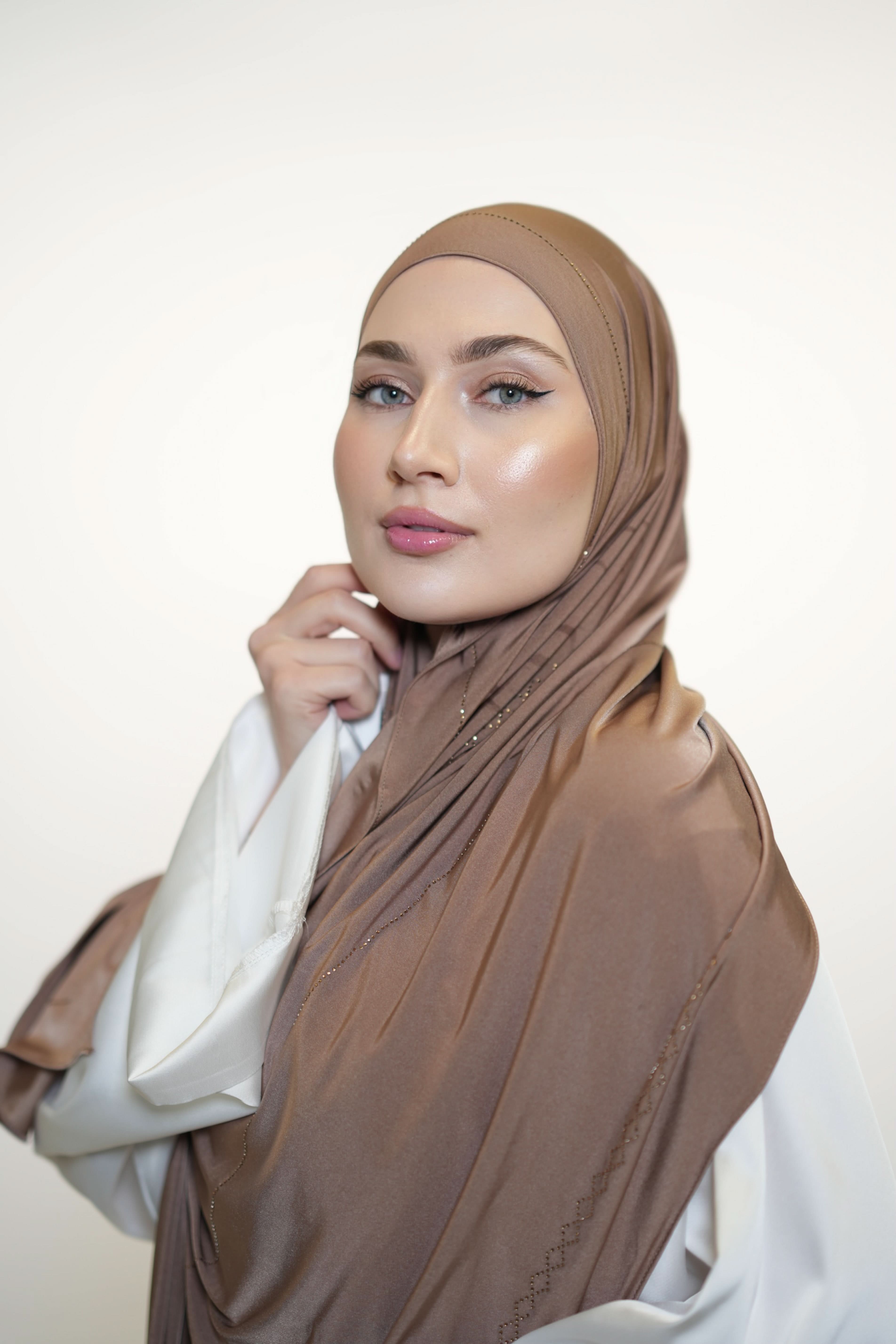 Diamond Satin premium Jersey - caramel - Losyana.Shop