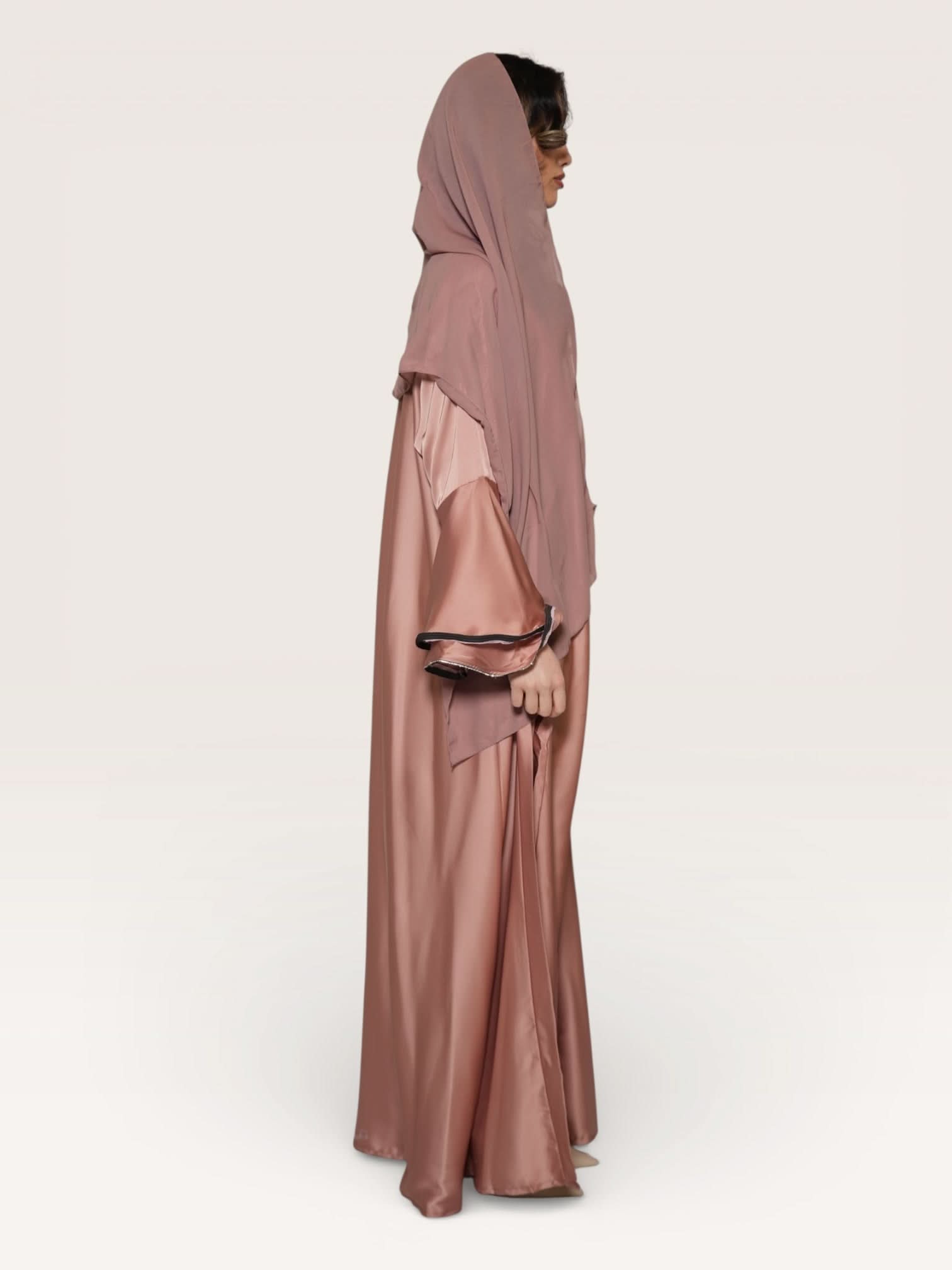 Satin Set - peach - Losyana.Shop