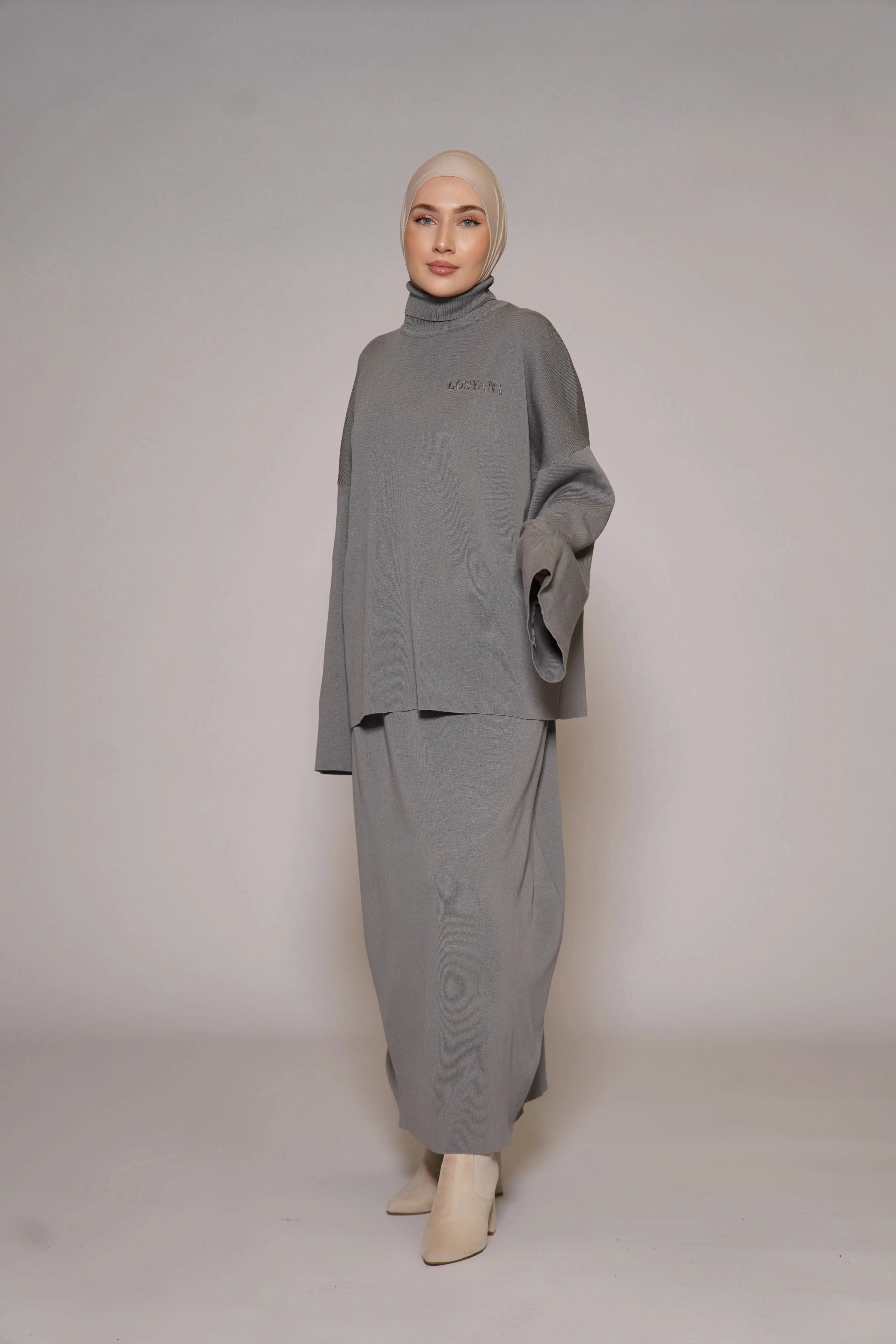 Luxury Cotton Set - Grey - Losyana.Shop