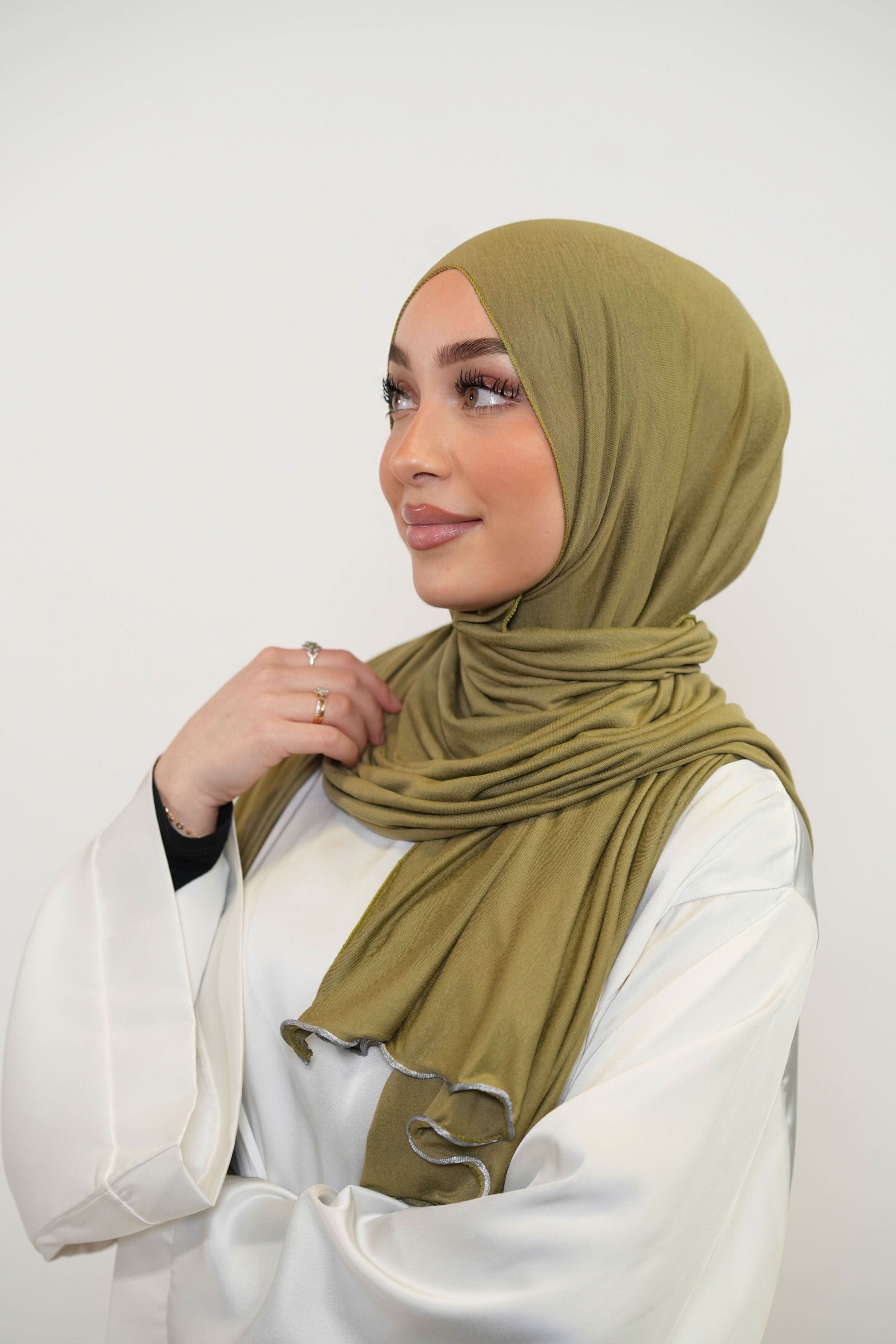 Jersey Line - olive green - Losyana.Shop