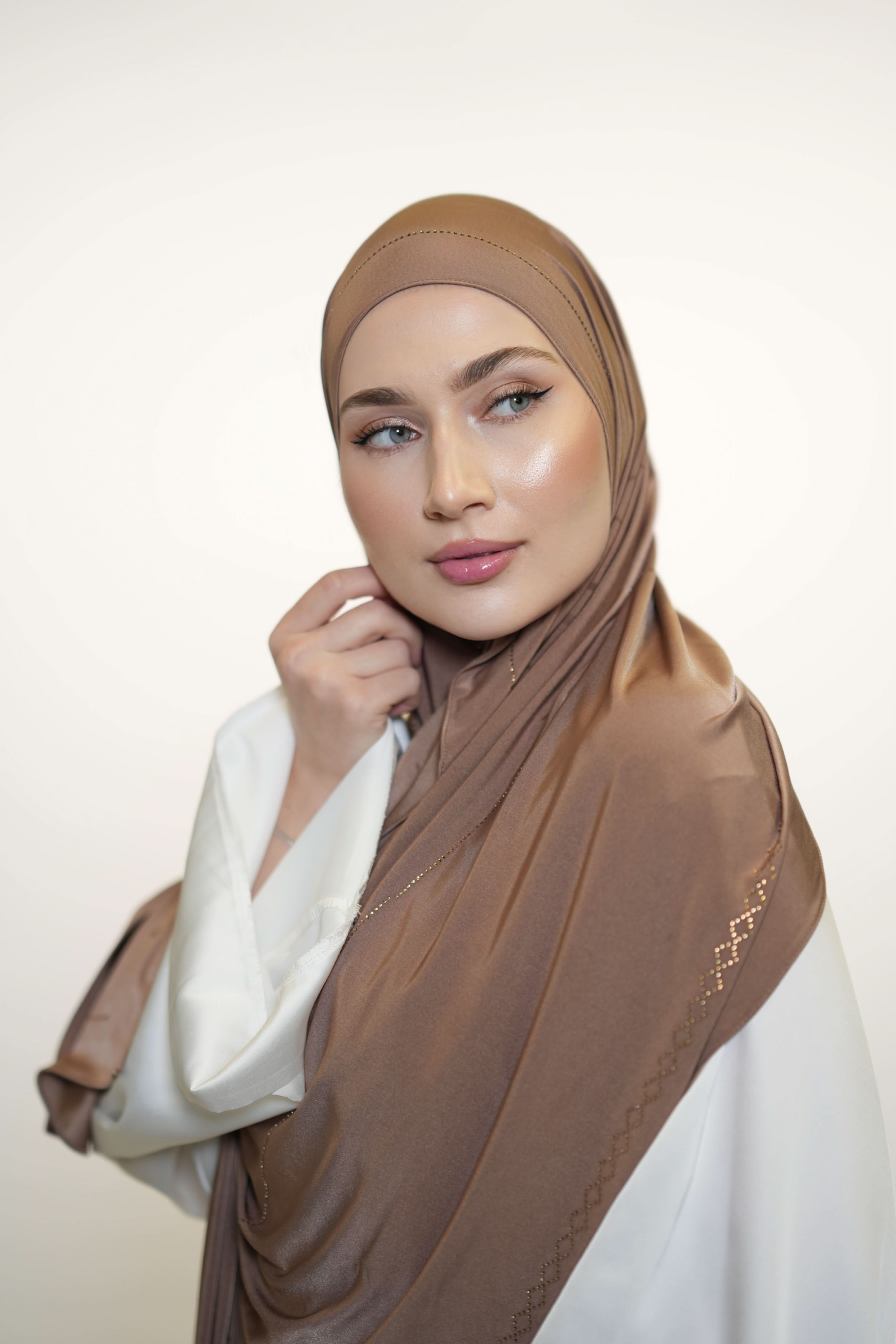 Diamond Satin premium Jersey - caramel - Losyana.Shop