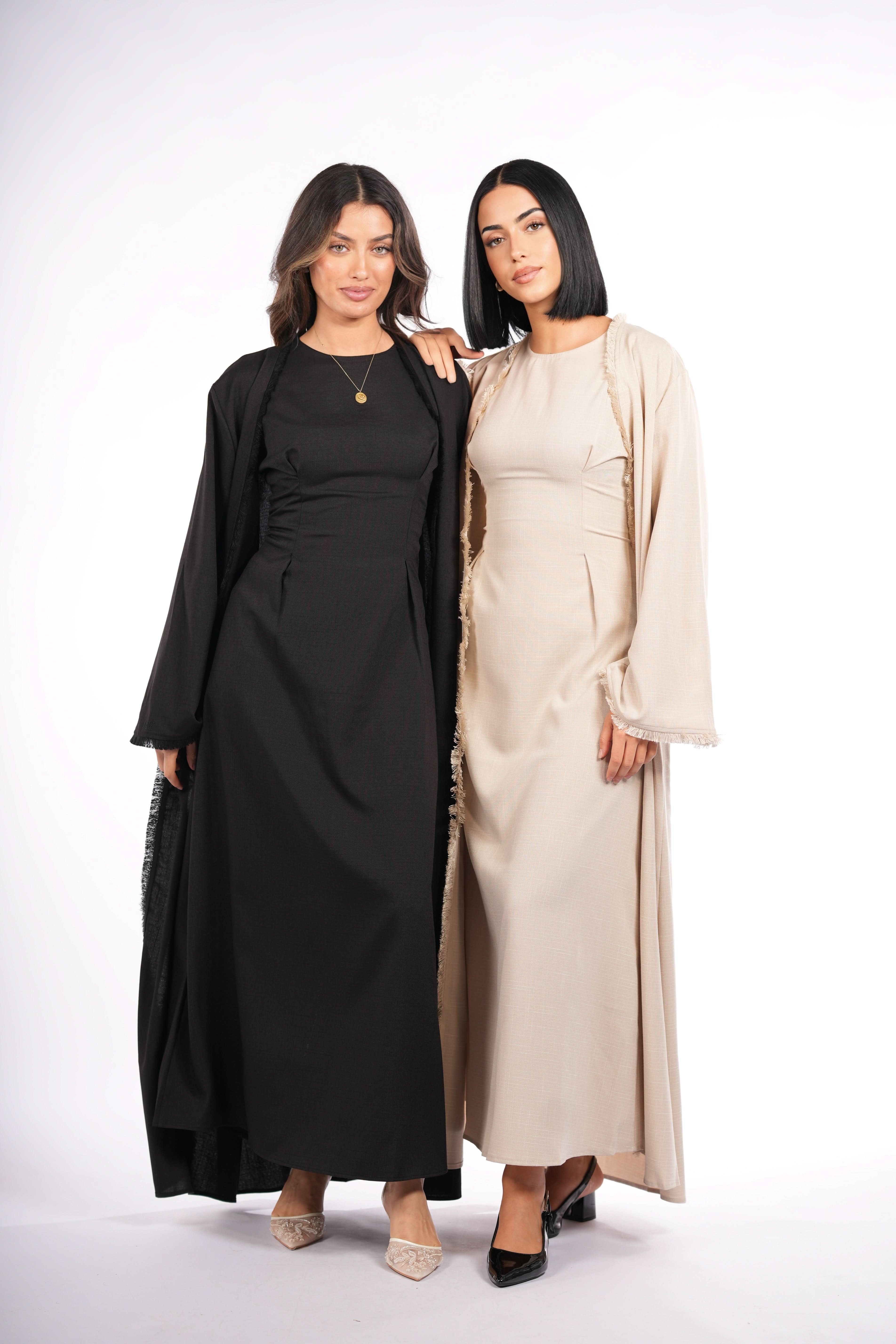 vienna corset & kimono - black - Losyana.Shop