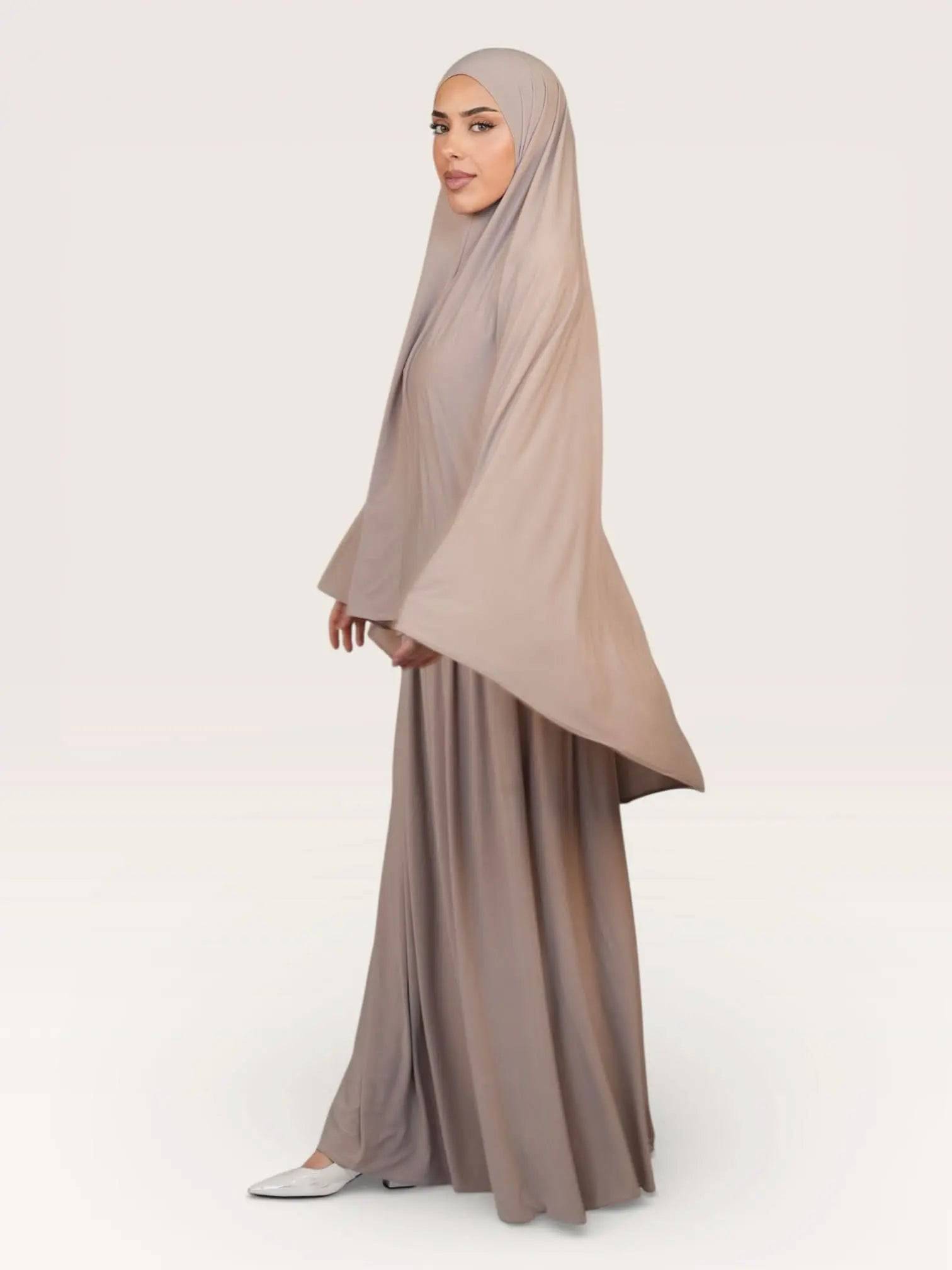 premium khimar set - beige Losyana.Shop