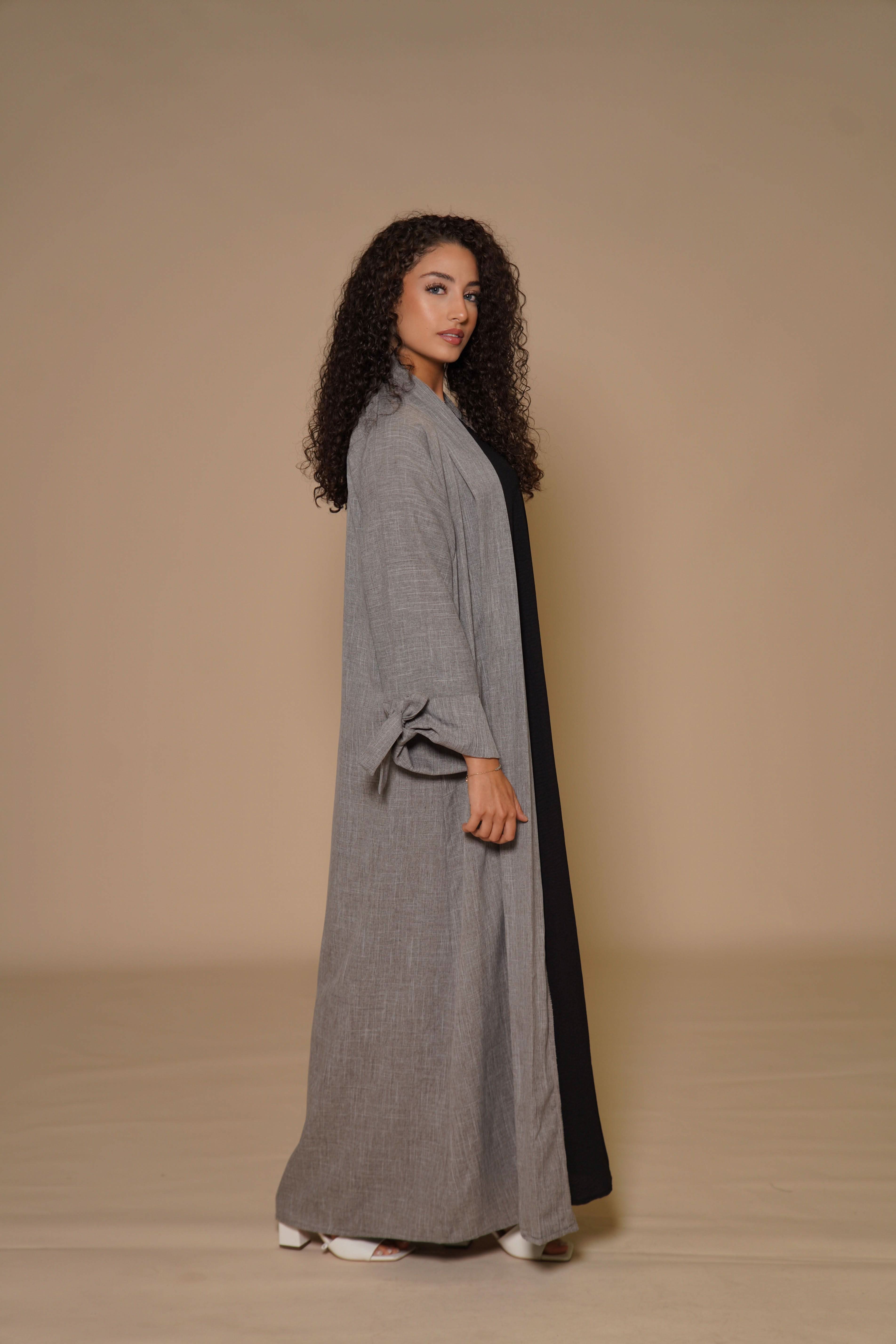 Linen Set - dark grey - Losyana.Shop