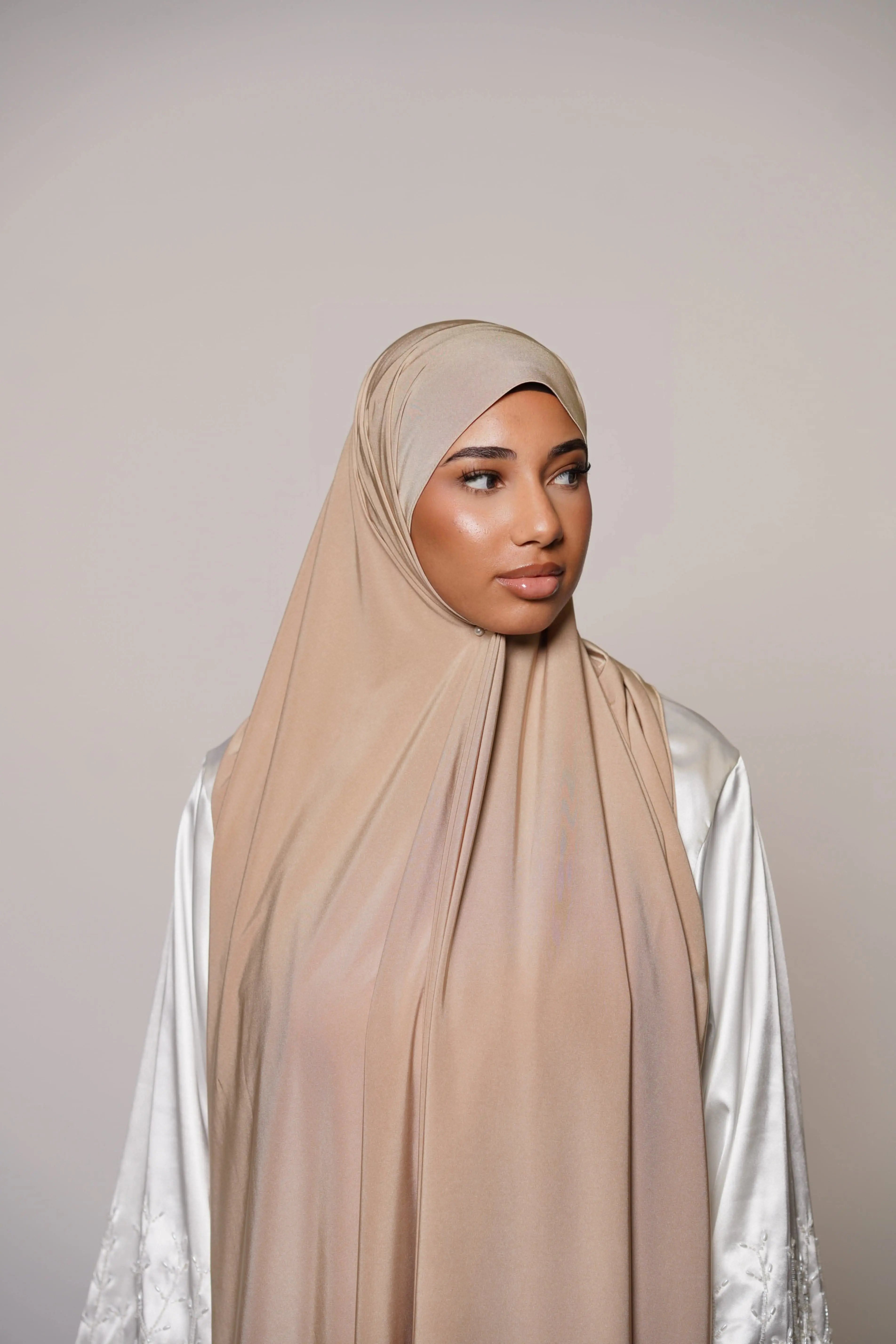 Satin Premium Jersey - golden beige - Losyana.Shop