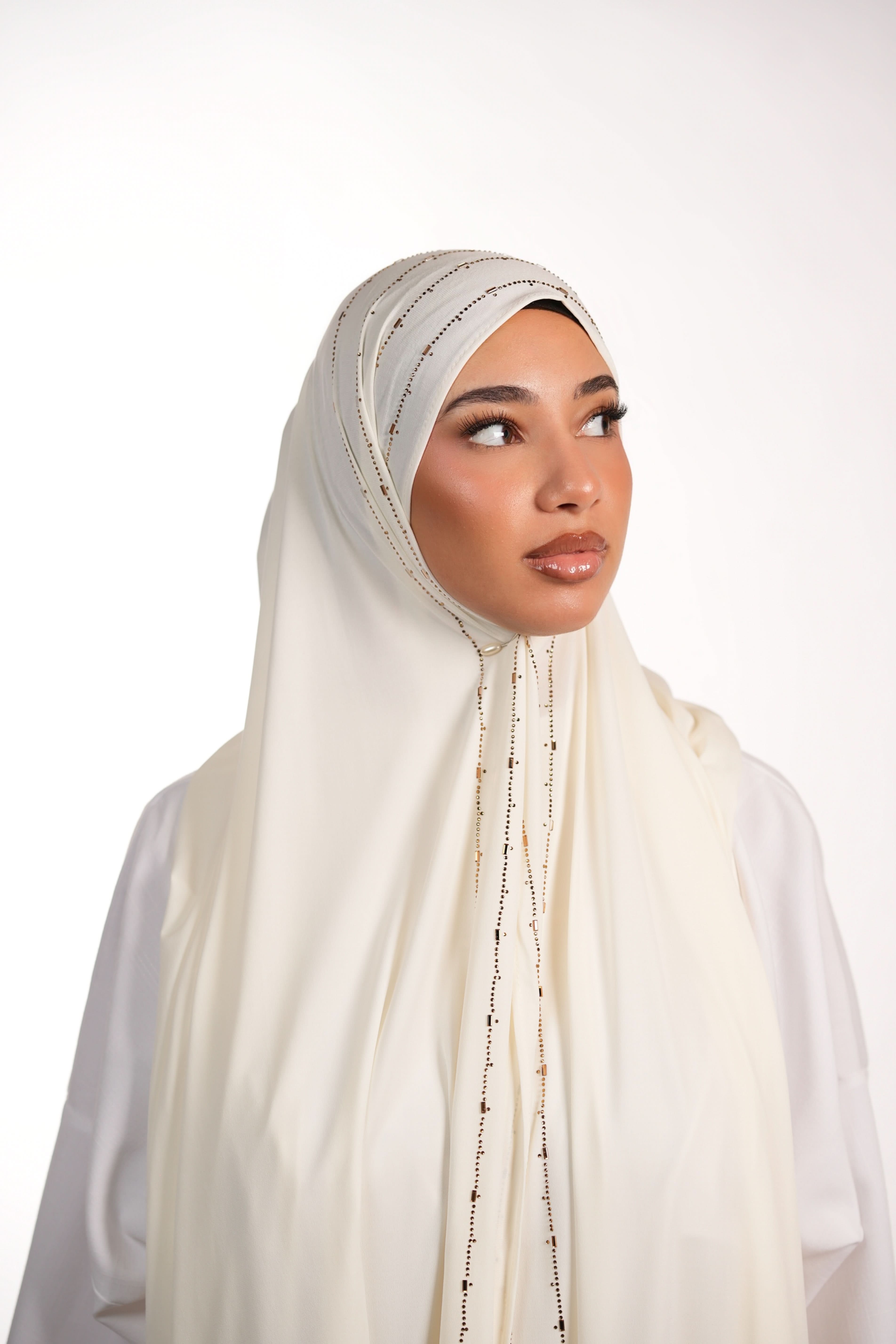 Premium Jersey Strass - white - Losyana.Shop