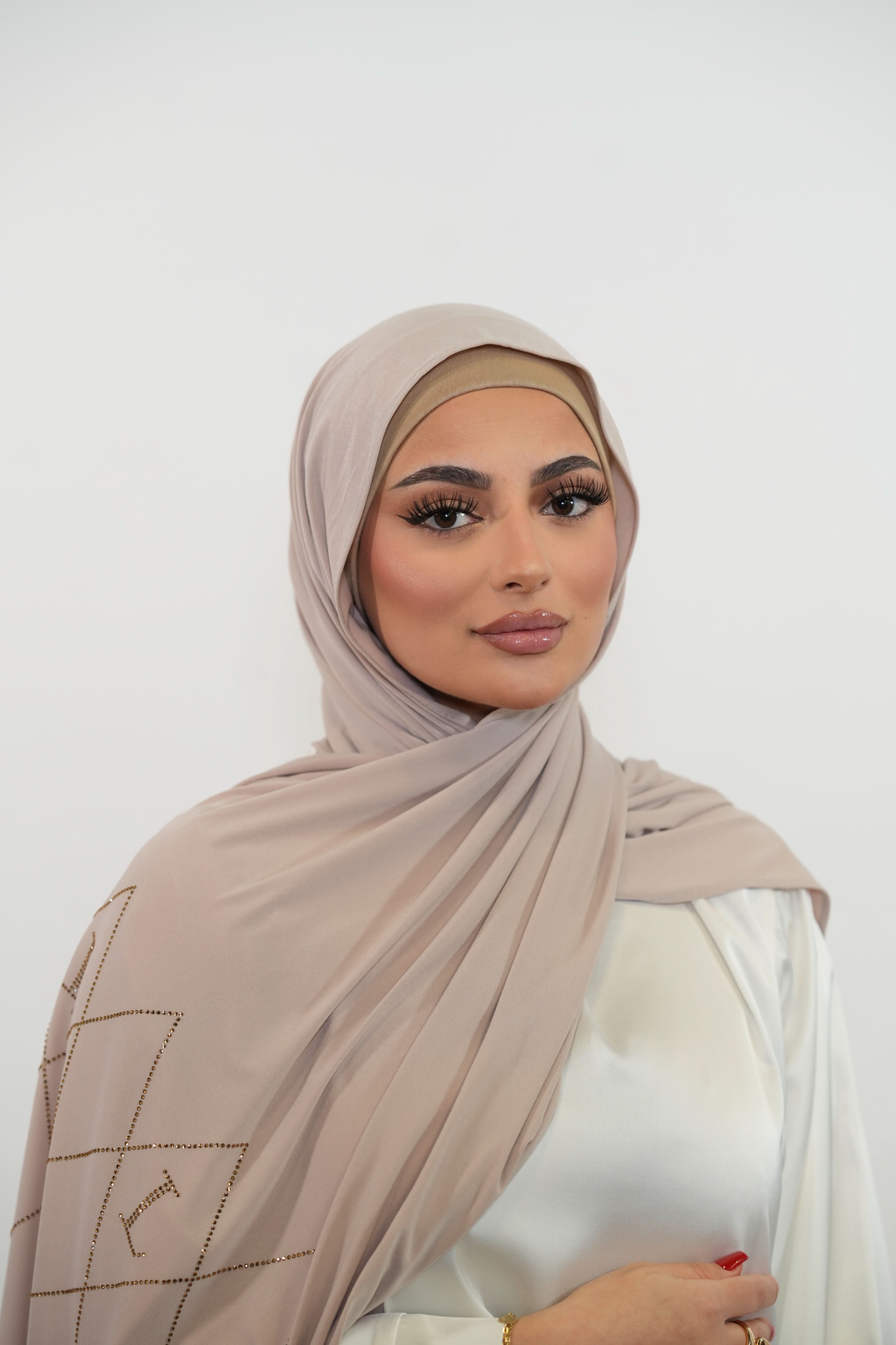 Premium Jersey Strass “L” - nude - Losyana.Shop