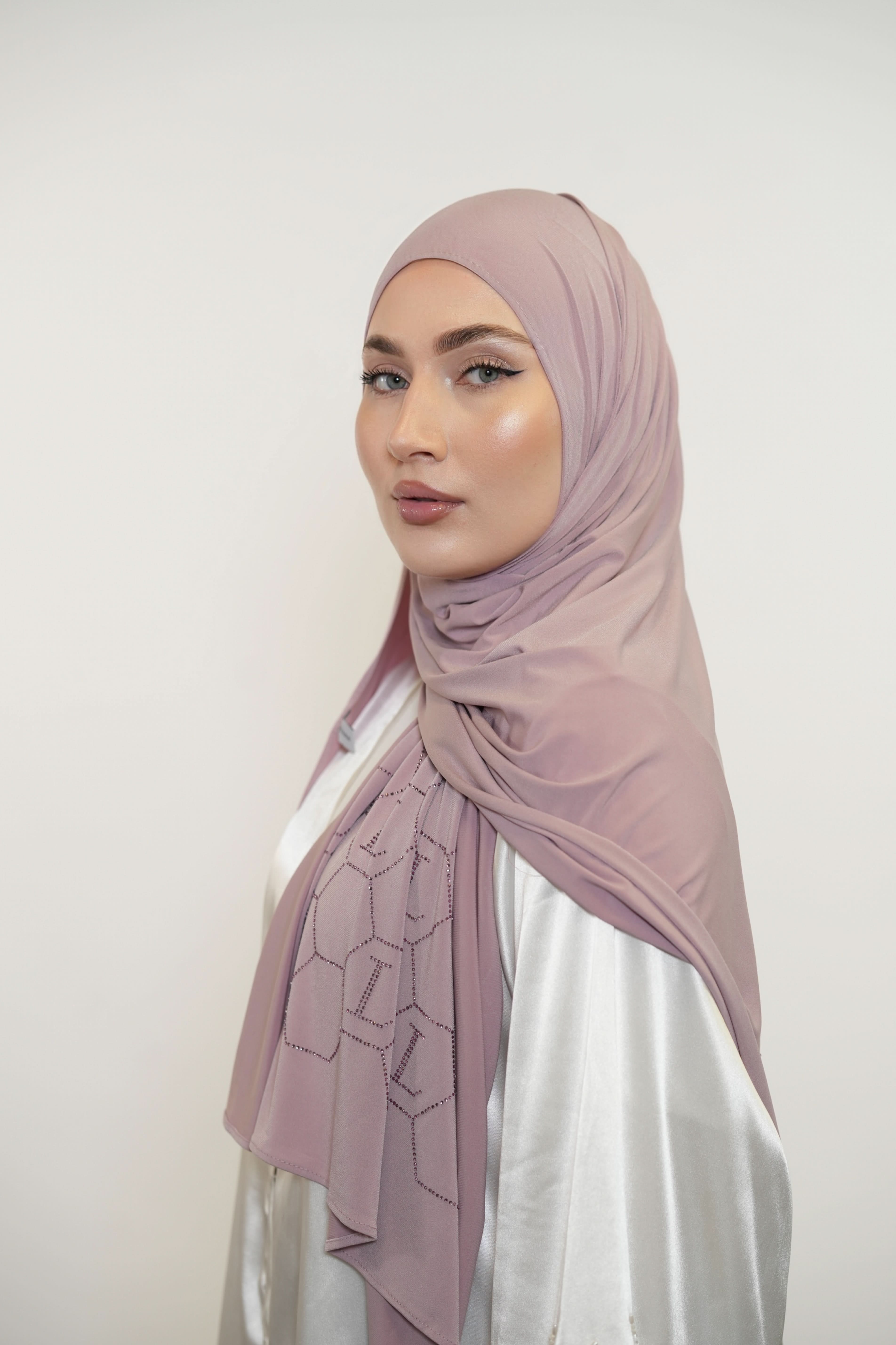 Premium Jersey Strass “L” - dusty pink - Losyana.Shop