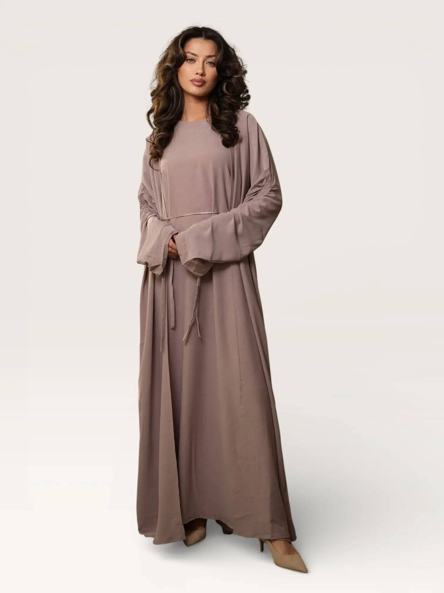 Daily Abaya - almond - Losyana.Shop
