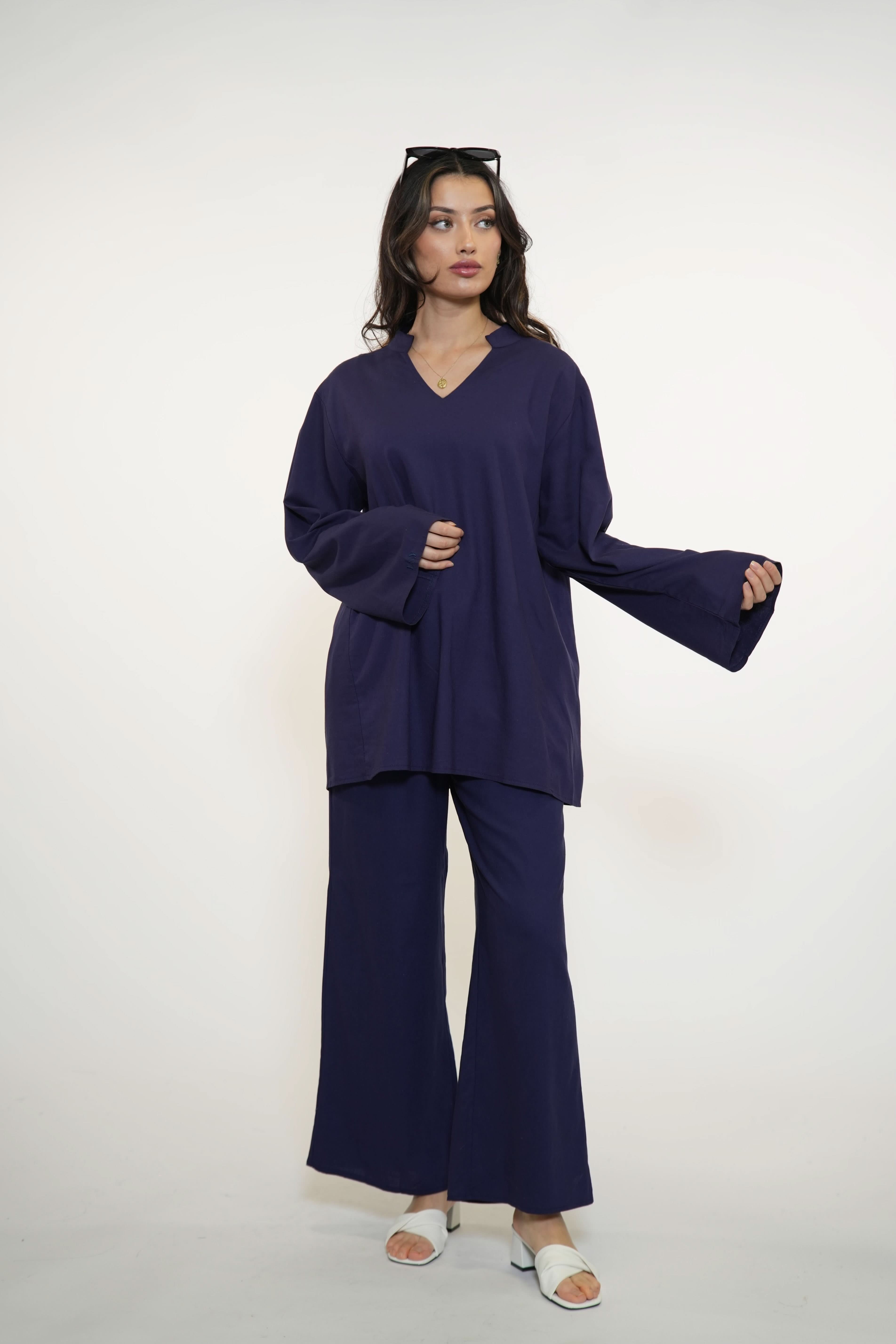 SICILIAN BREEZE SET - NAVY - Losyana.Shop