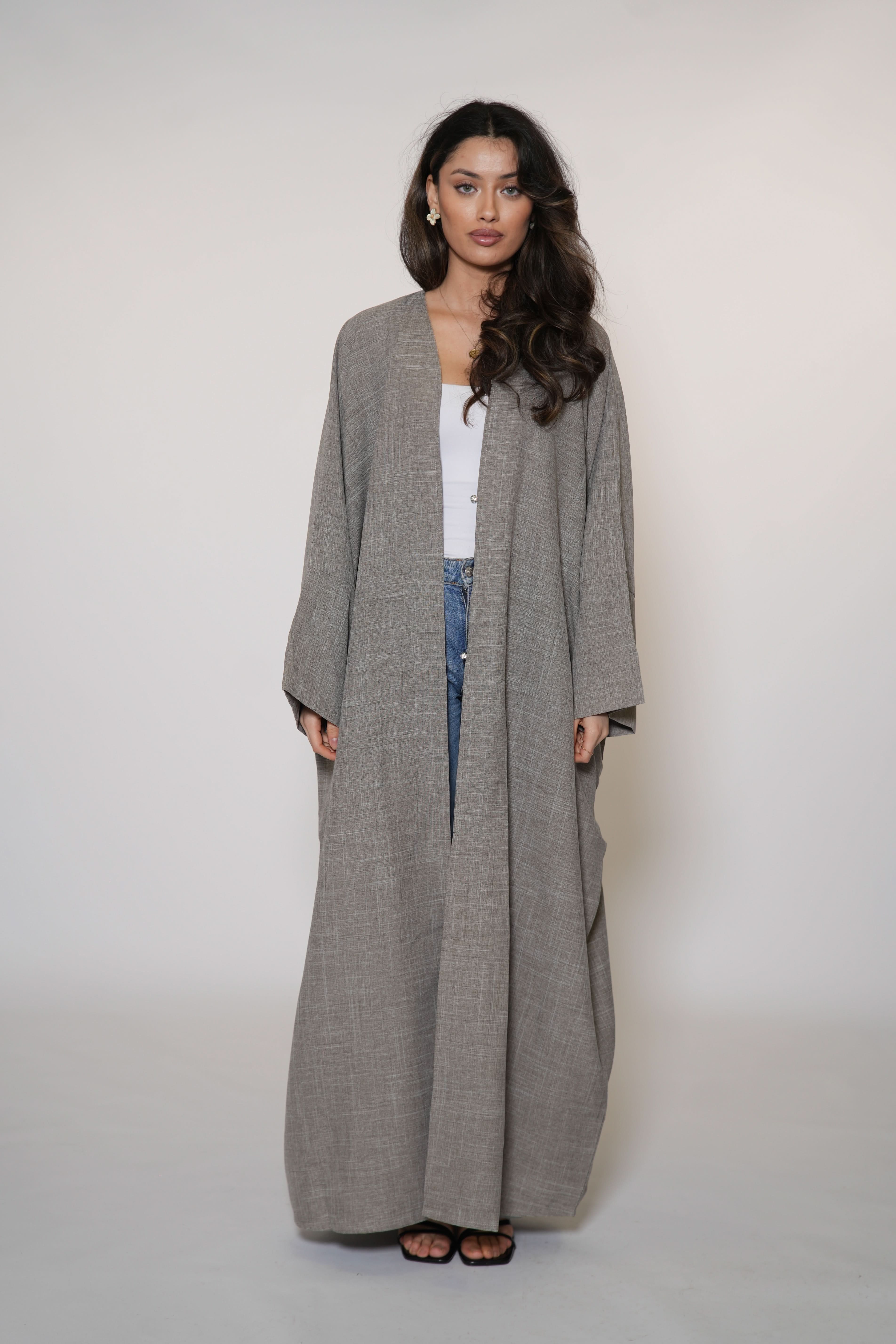 Linen Abaya/Kimono - venge - Losyana.Shop