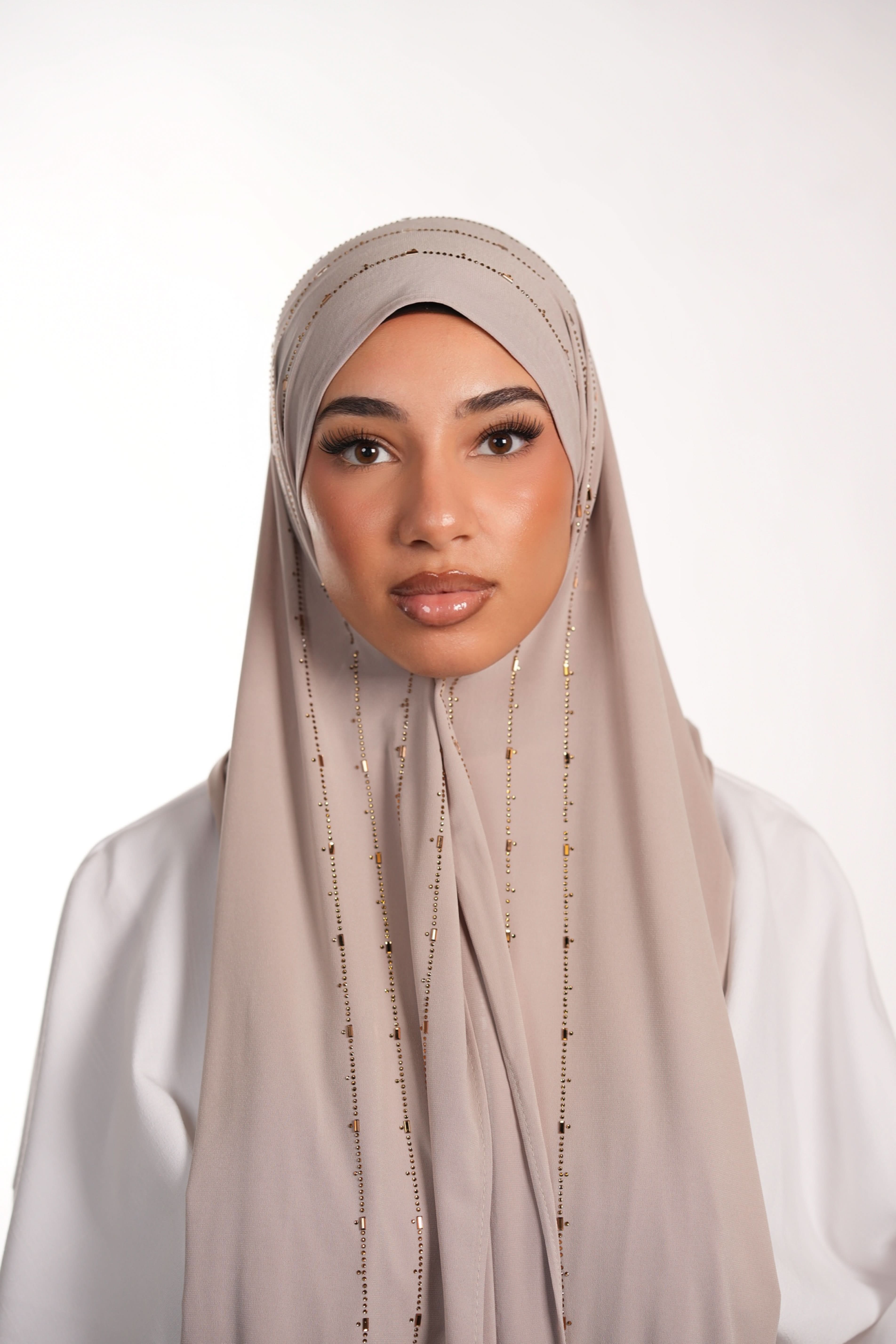 Premium Jersey Strass - Light beige - Losyana.Shop