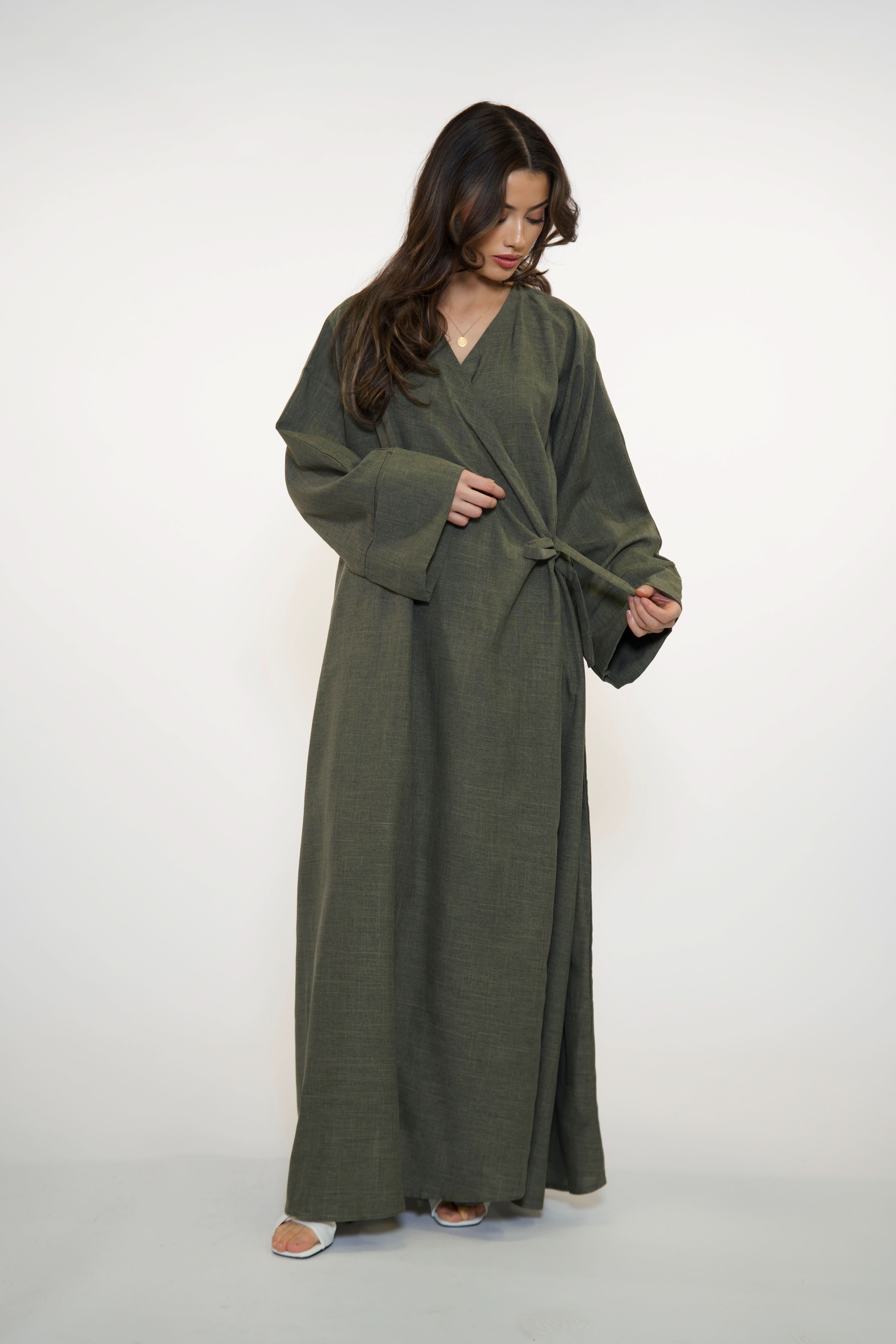 WICKEL ABAYA - KHAKI - Losyana.Shop