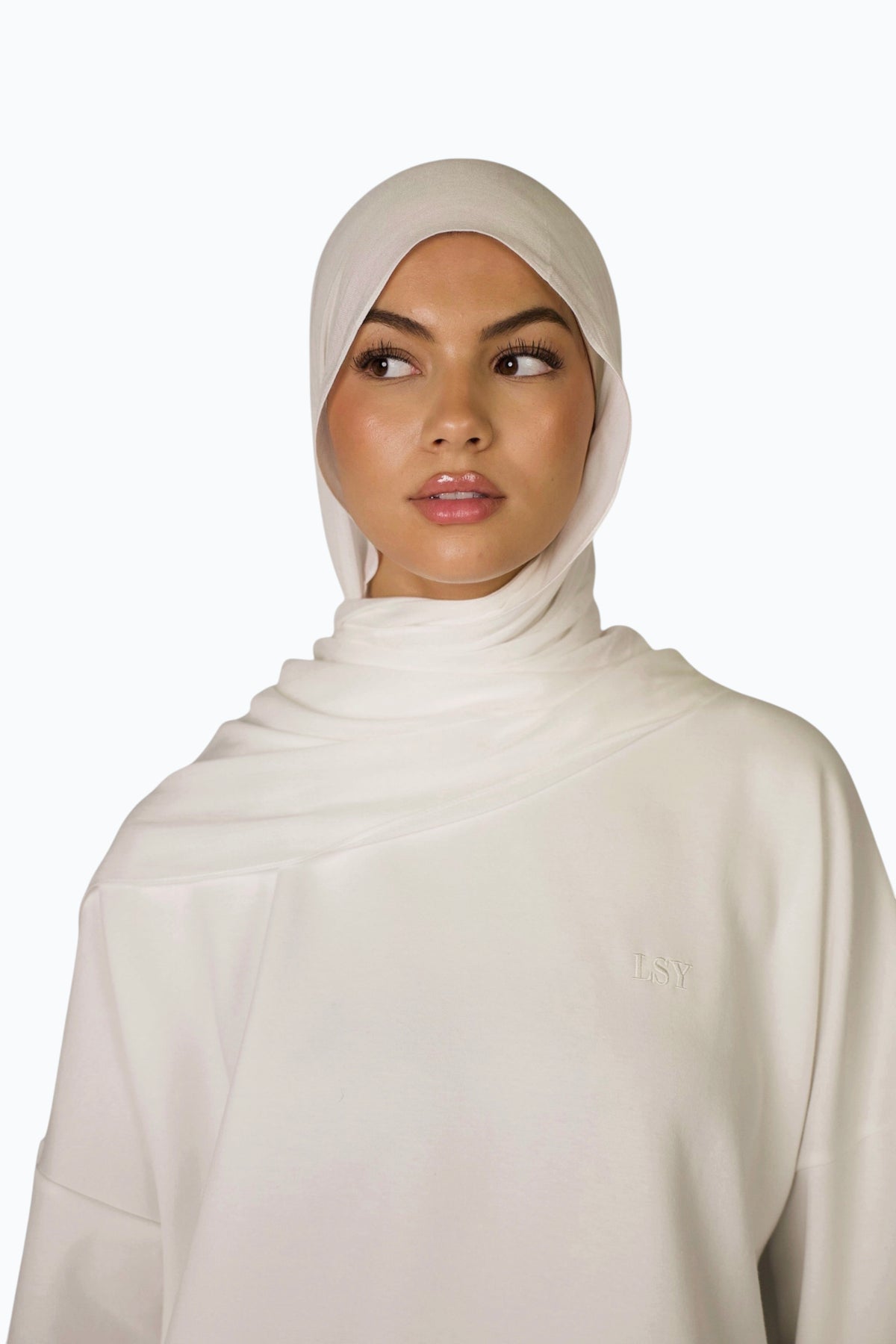 Lightweight Modal Hijab - White