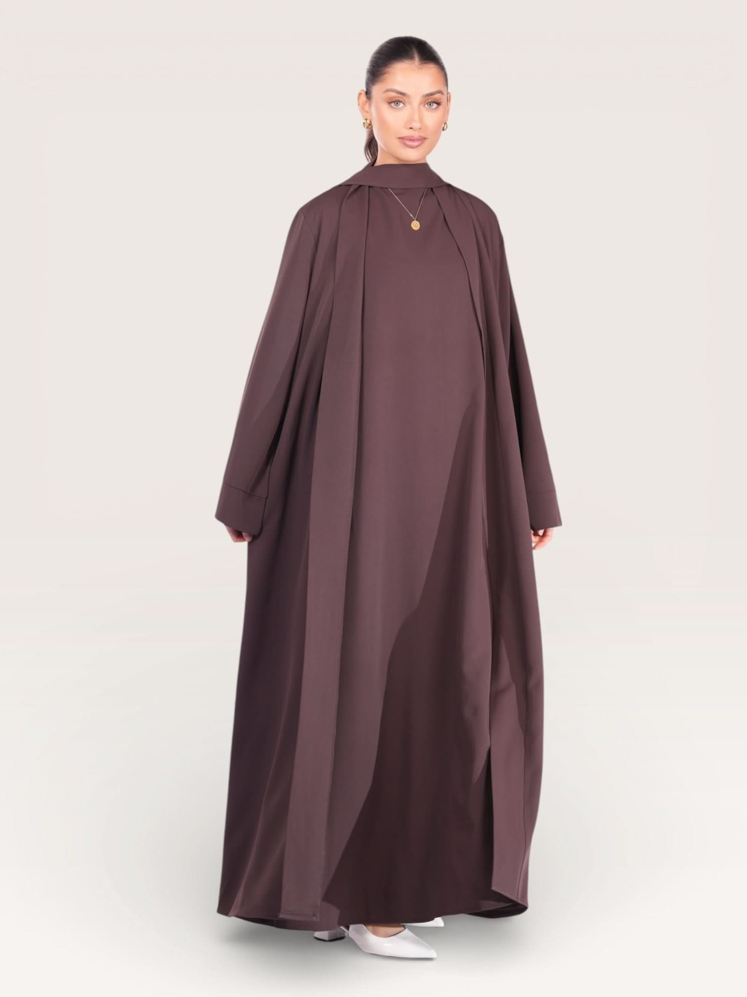 kimono abaya - espresso - Losyana.Shop