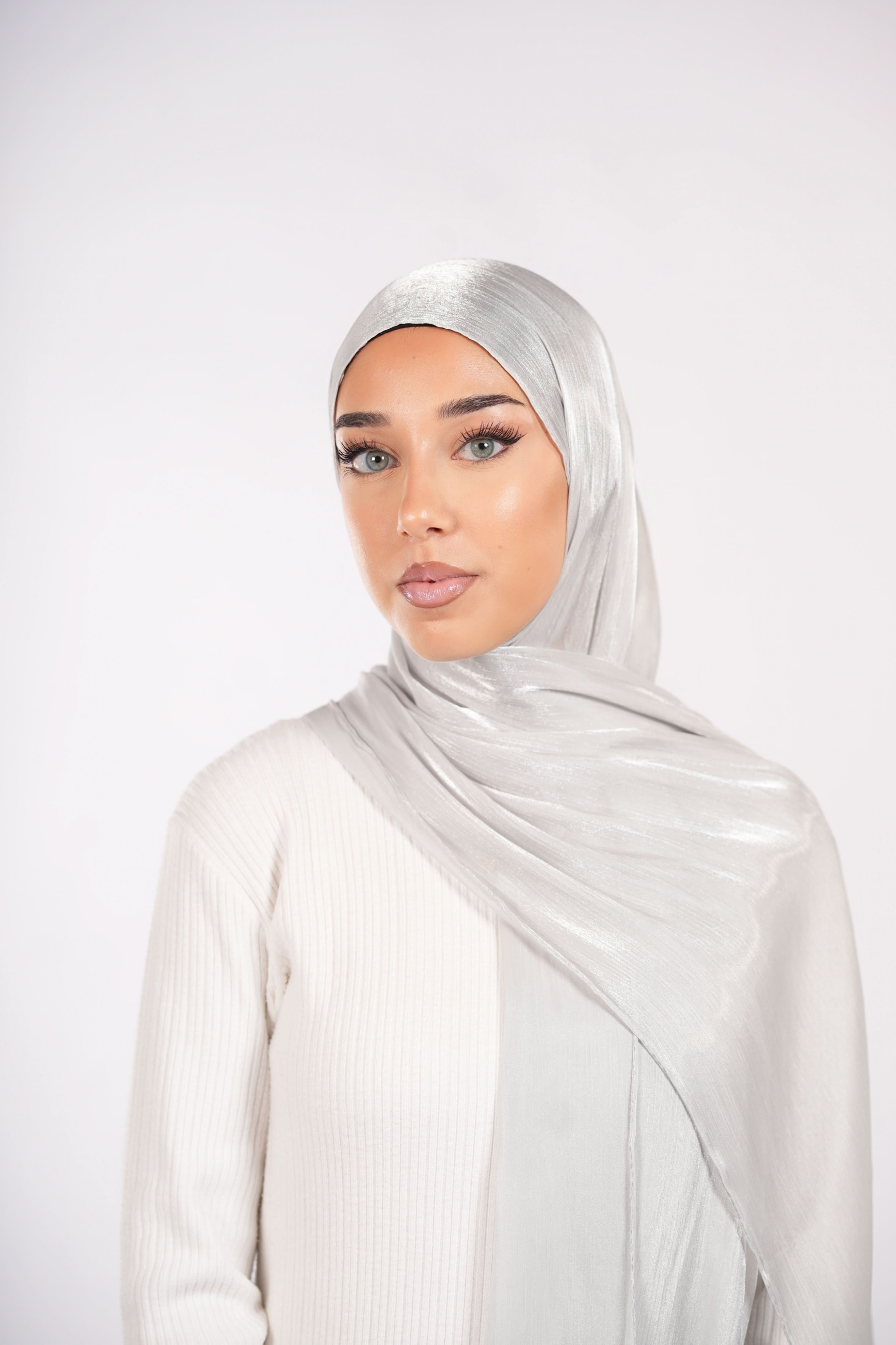 Organza Hijab - Silver - Losyana.Shop