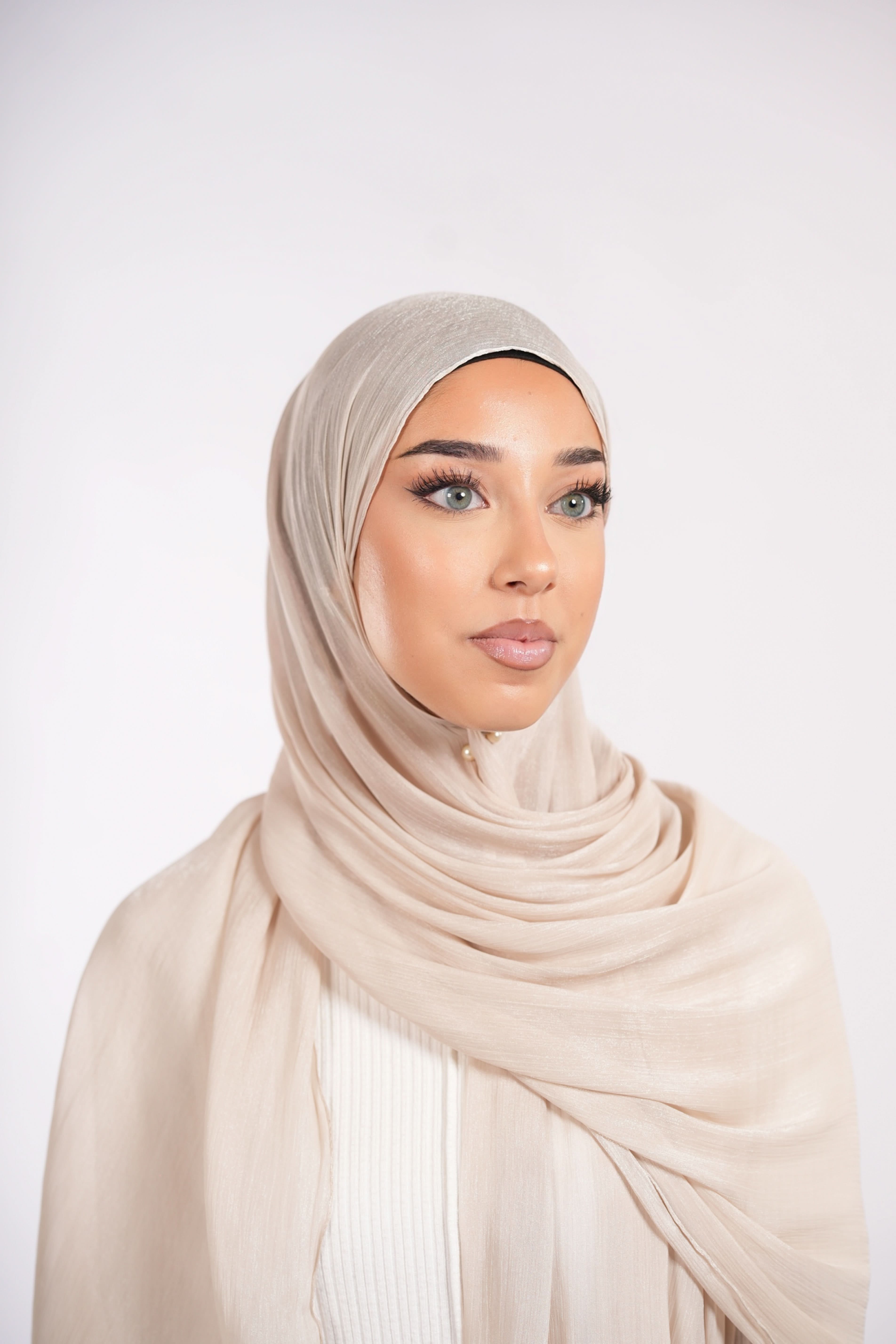 Organza Hijab - Beige - Losyana.Shop